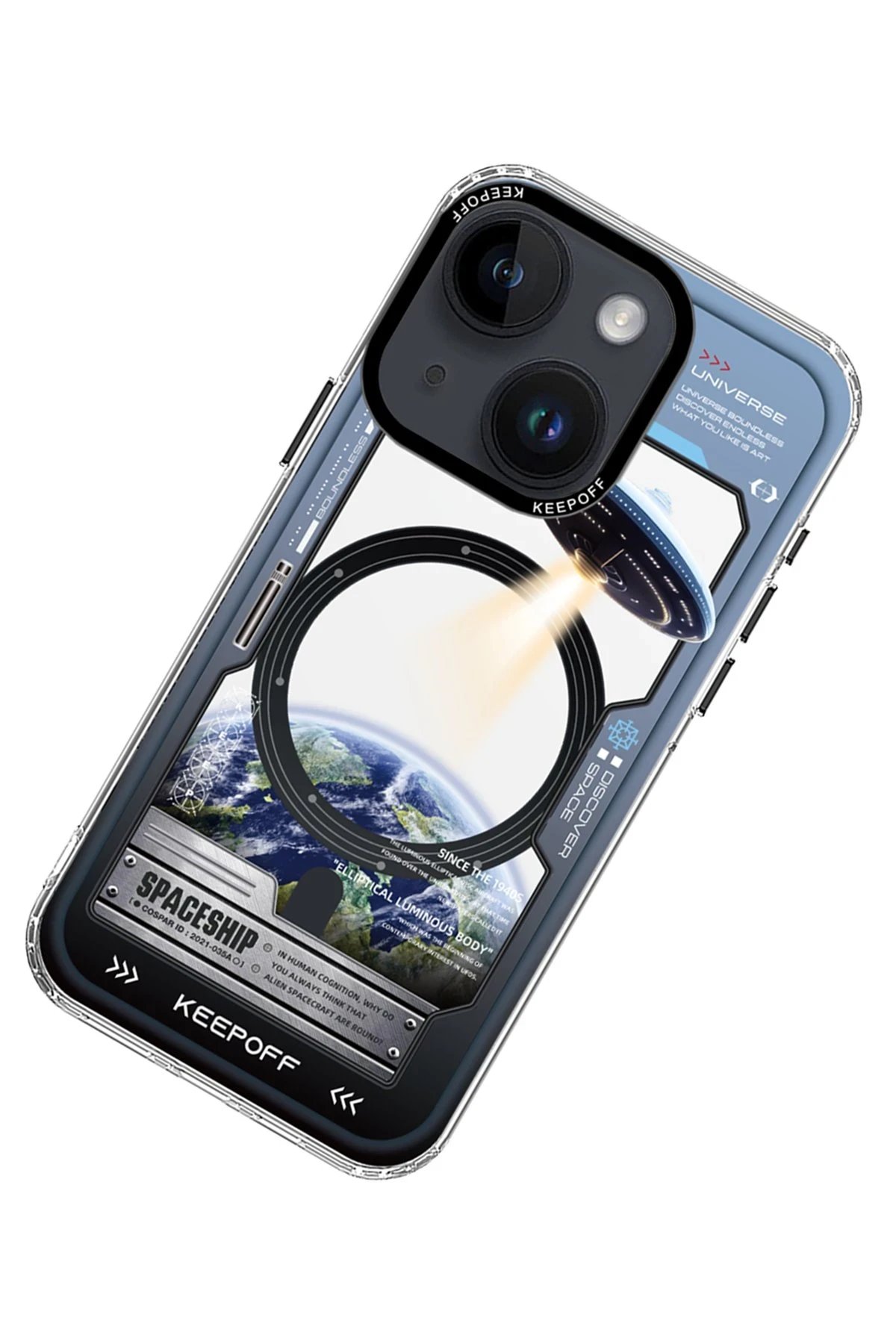 Keep Off iPhone 15 Aerospace Magsafe Kapak - Aircraft