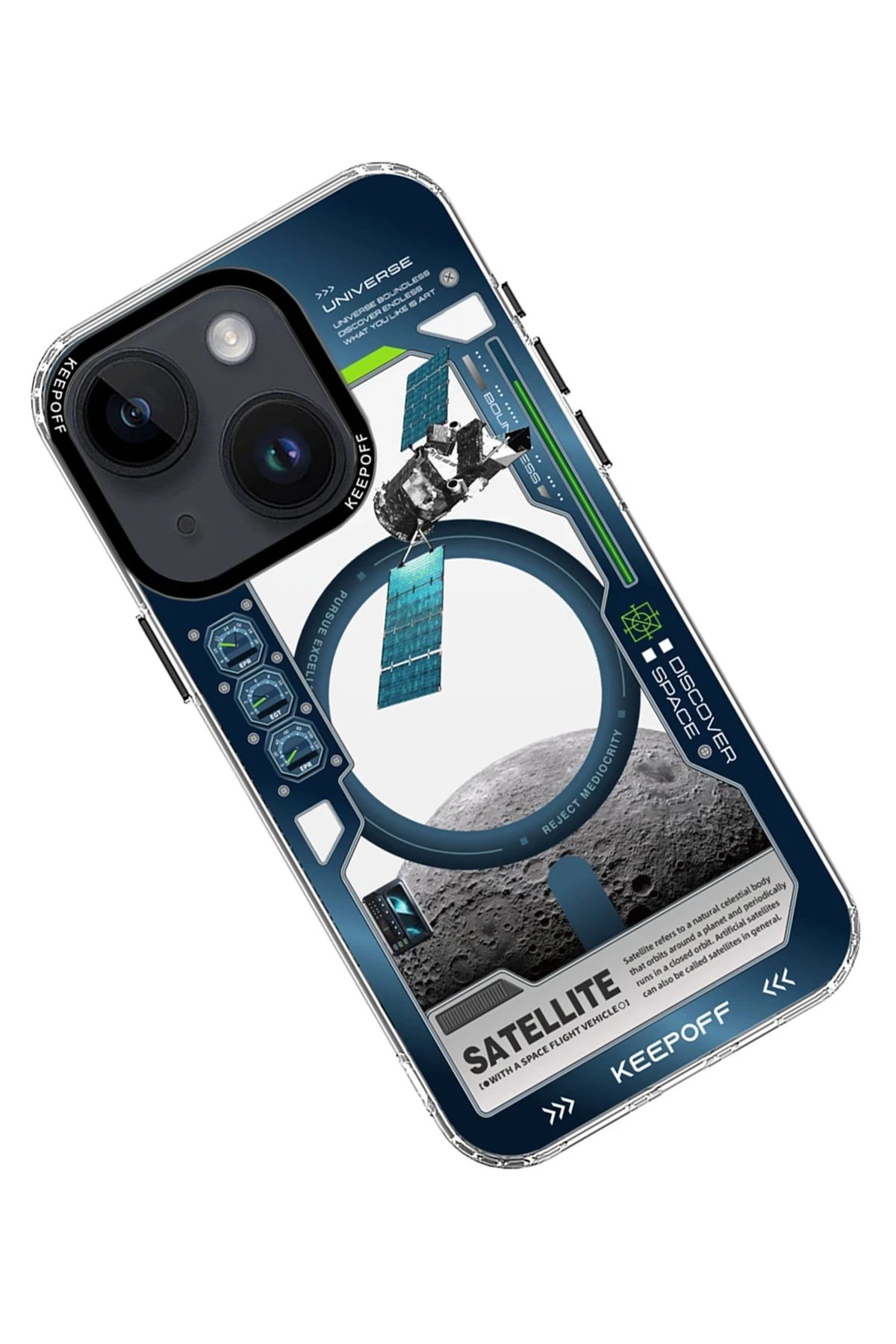 Keep Off iPhone 15 Aerospace Magsafe Kapak - Satellite