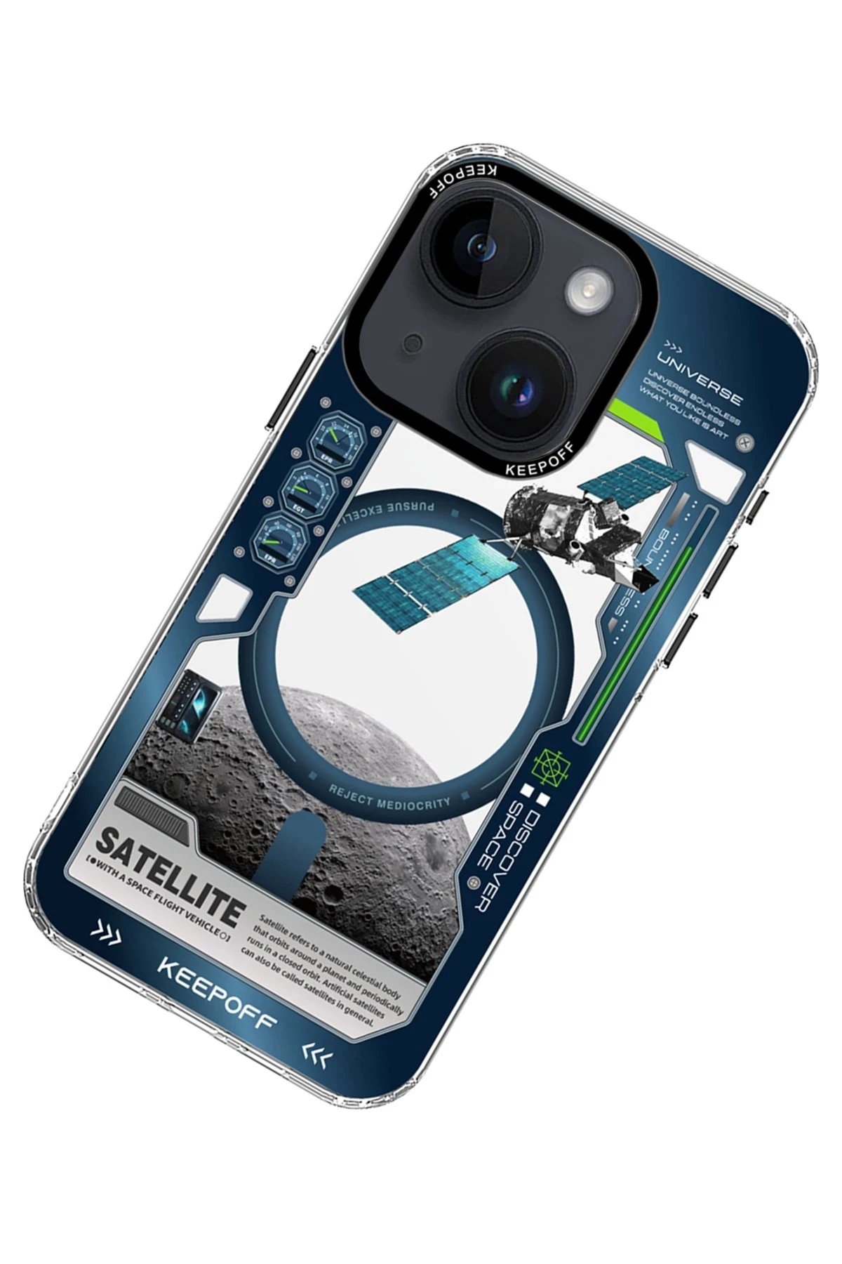 Keep Off iPhone 15 Aerospace Magsafe Kapak - Satellite