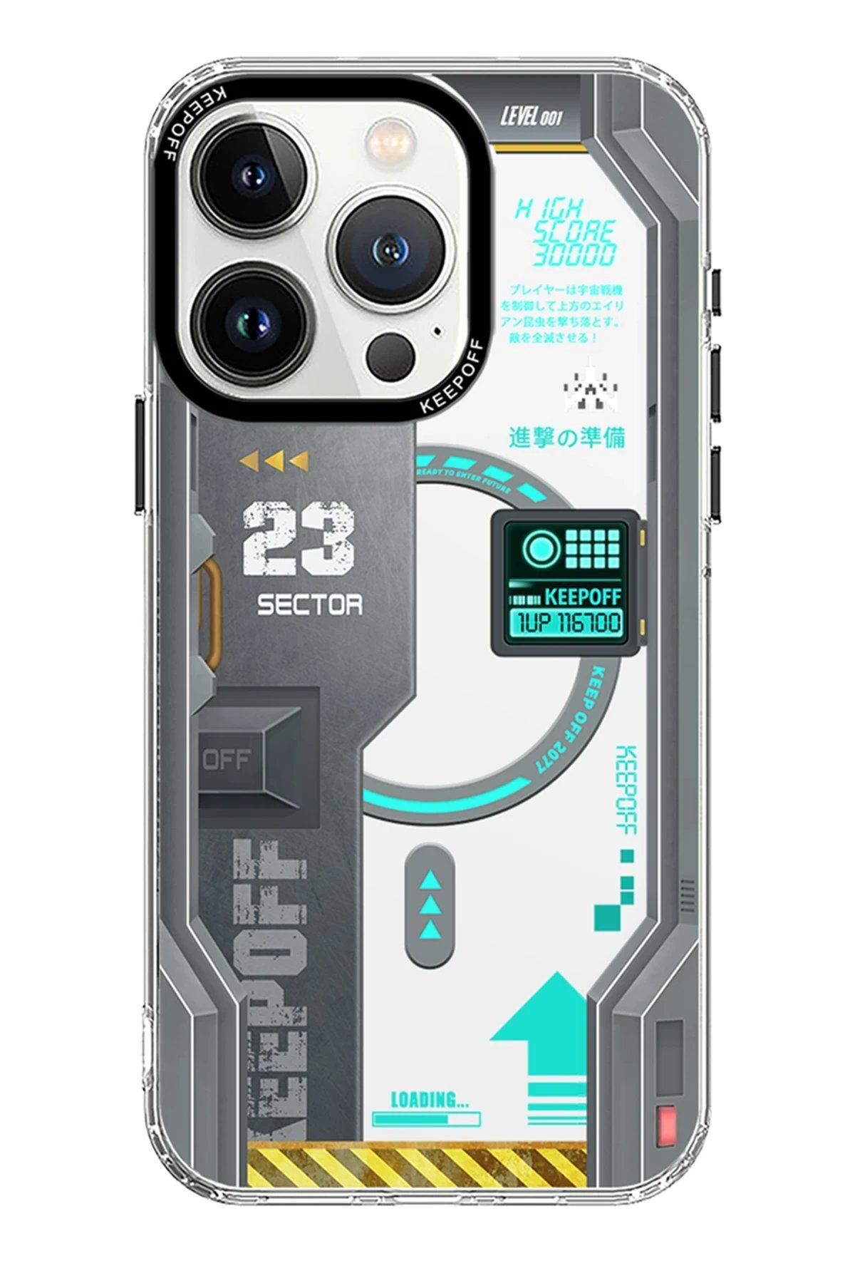 Keep Off iPhone 15 Pro Future Armor Magsafe Kapak - Advance Attack