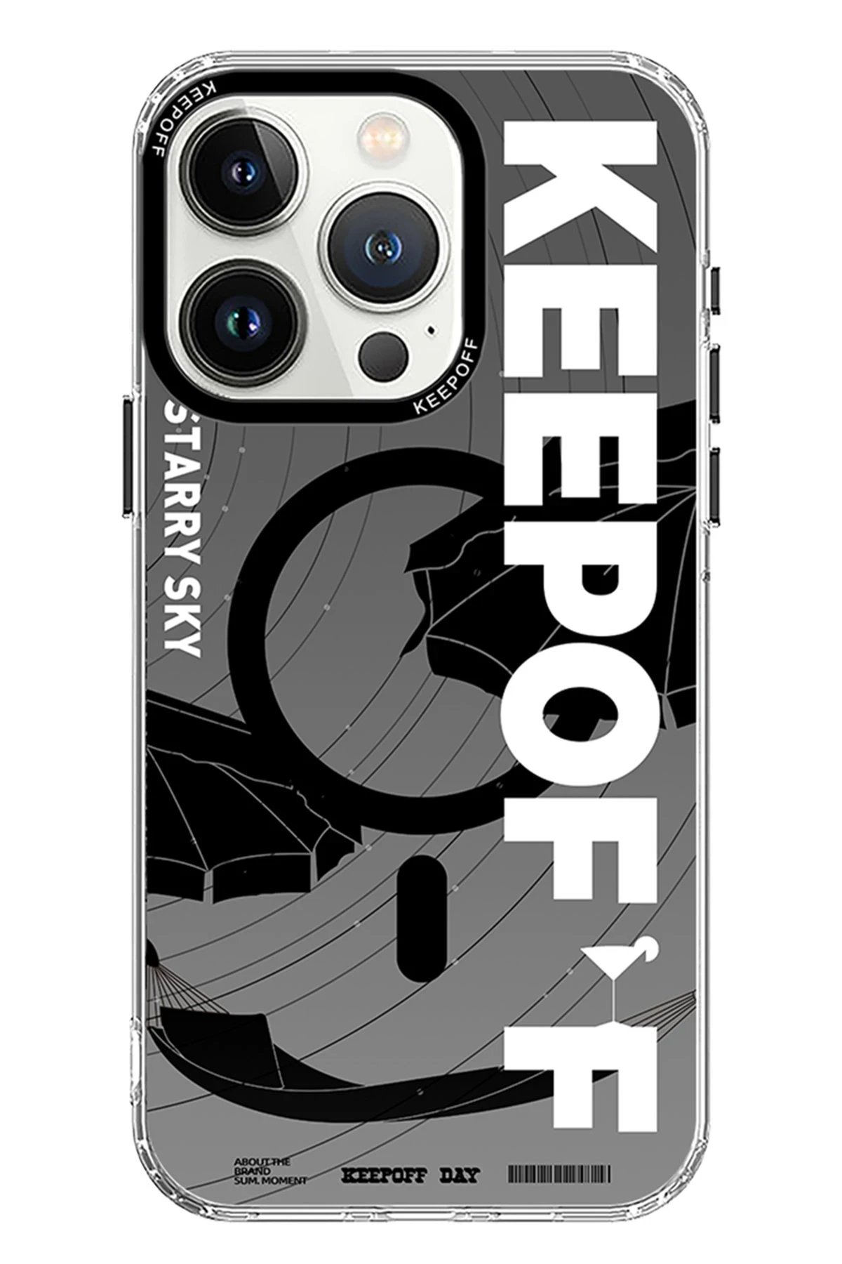 Keep Off iPhone 15 Pro Summer Travel Magsafe Kapak - Starry Night