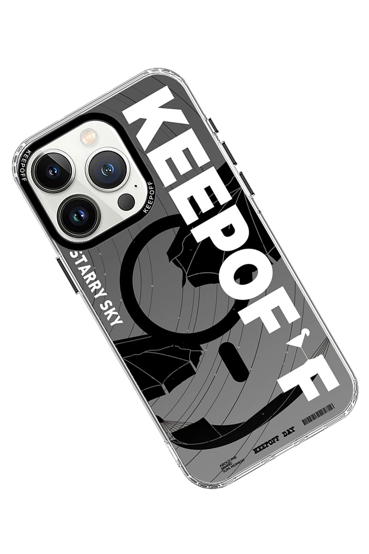 Keep Off iPhone 15 Pro Summer Travel Magsafe Kapak - Starry Night