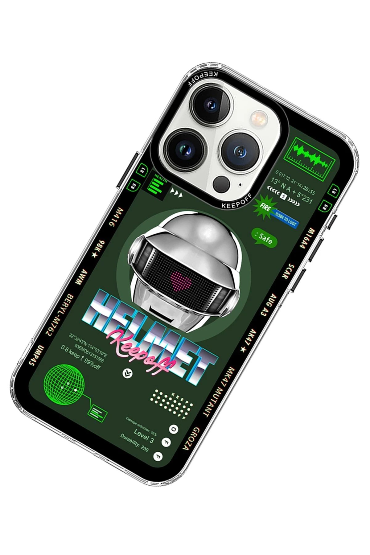 Keep Off iPhone 15 Pro Max Parallel Space Time Magsafe Kapak - Metal Confession