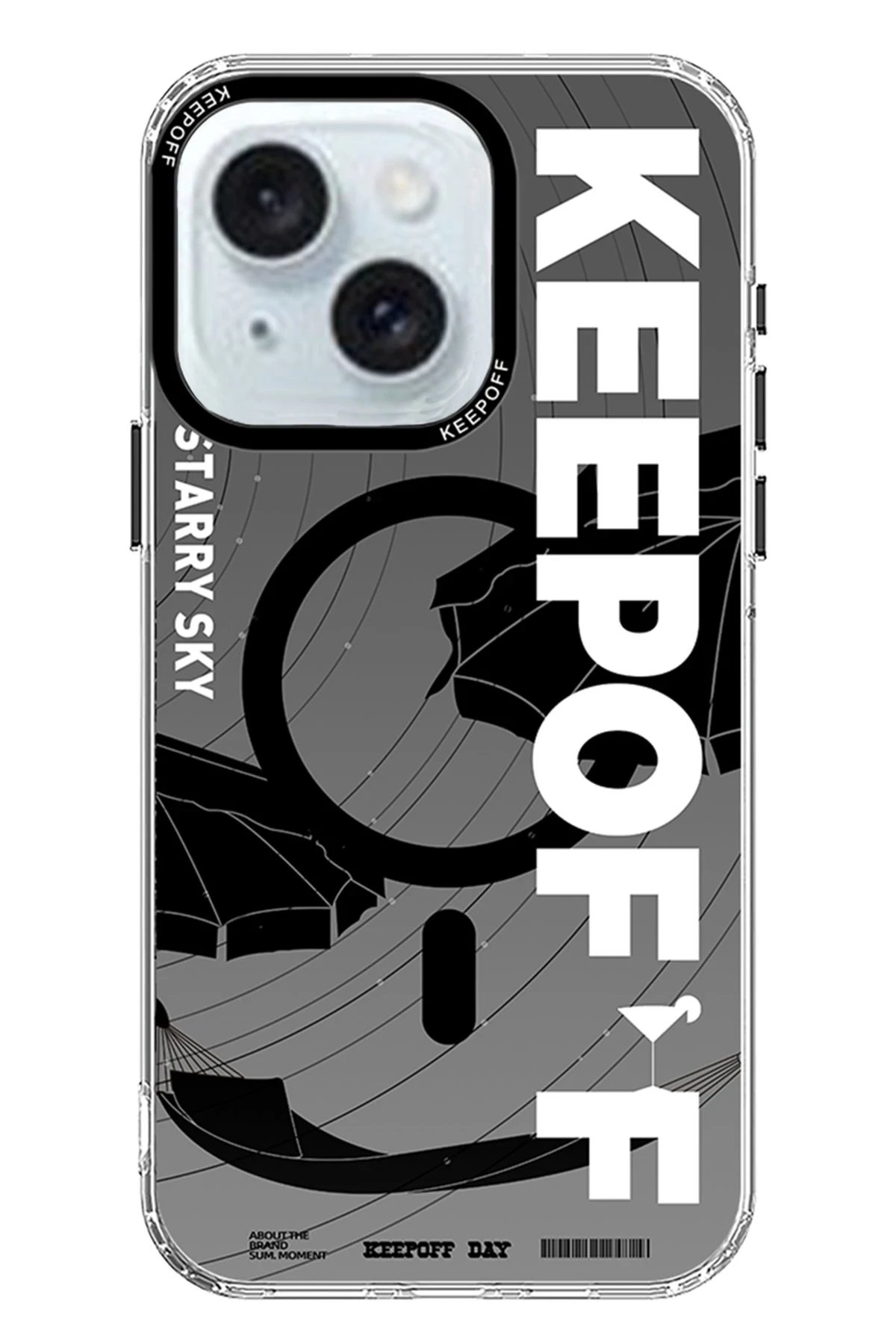 Keep Off iPhone 15 Summer Travel Magsafe Kapak - Starry Night