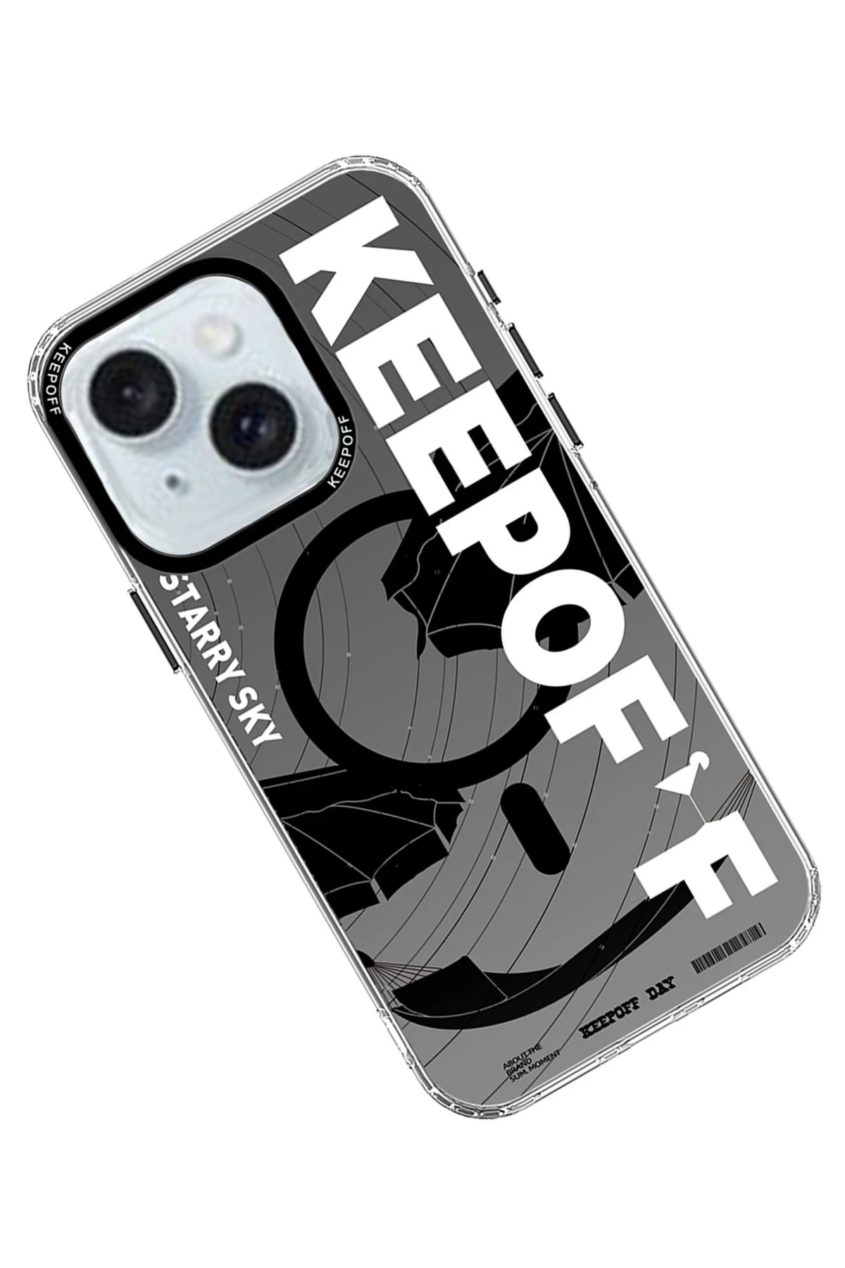 Keep Off iPhone 15 Summer Travel Magsafe Kapak - Starry Night