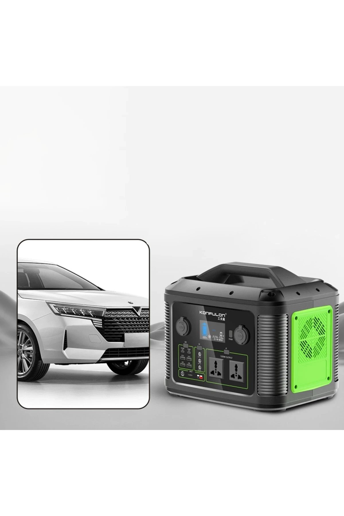 Konfulon CN06 Powerbank 1200W 315.000 mAh Kamp Şarj 60W PD - Siyah