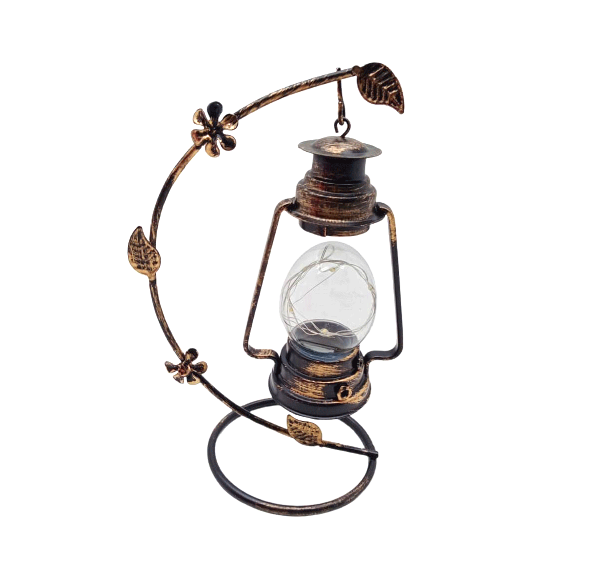 KÜÇÜK METAL HİLAL LEDLİ ASKIDA CAM FANUS