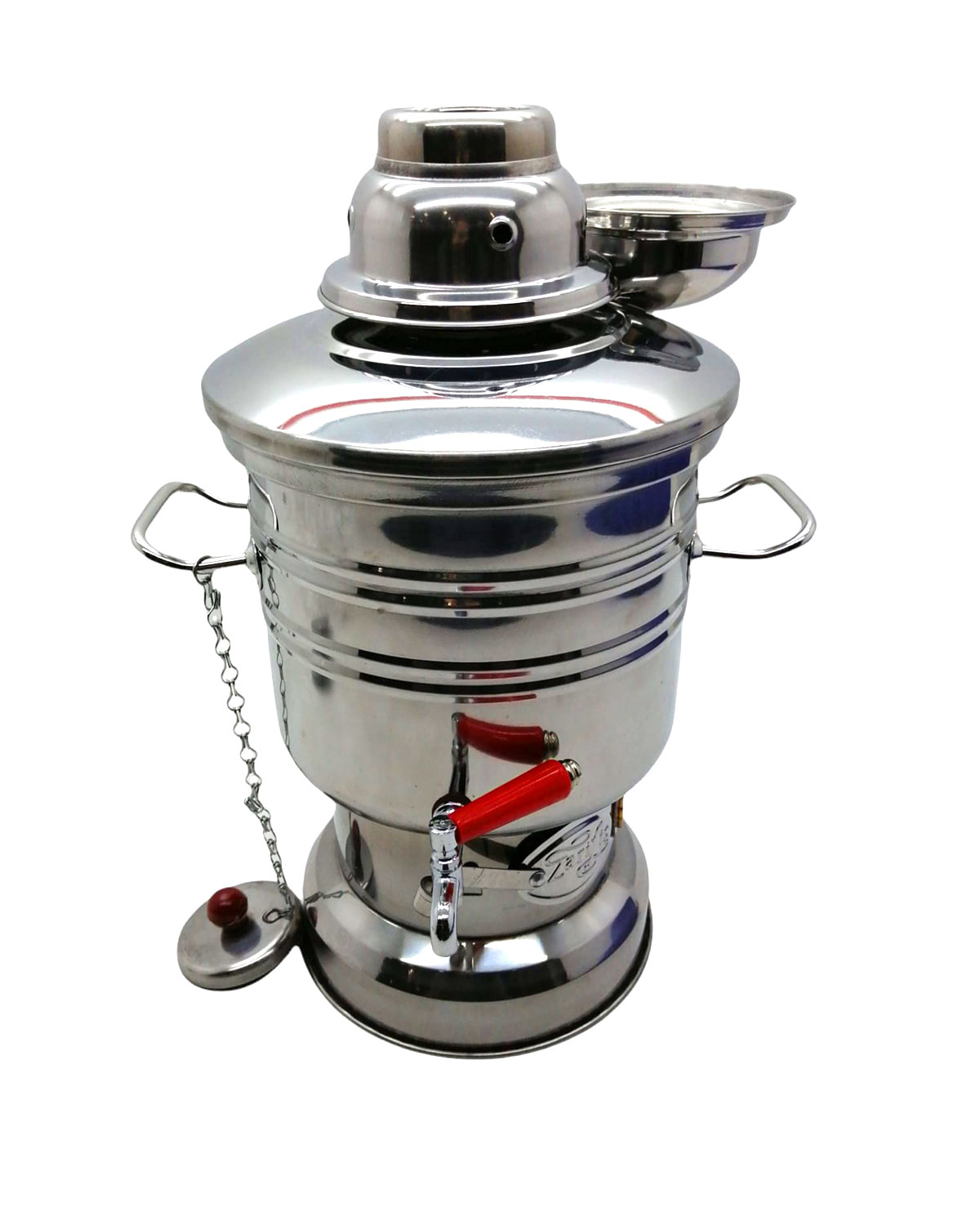 KÜÇÜK TEK DEMLİK HAZNELİ PİKNİK SEMAVERİ TEK MUSLUK