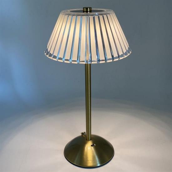 Masa Üstü Taşınabilir USB Şarjlı Dokunmatik Eskitme Aydınlatıcı Aplik Led Kristal Abajur