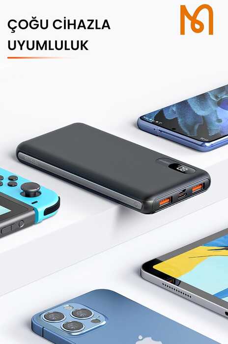 MCDODO MC-434 10,5W 10.000 MAH SİYAH POWERBANK