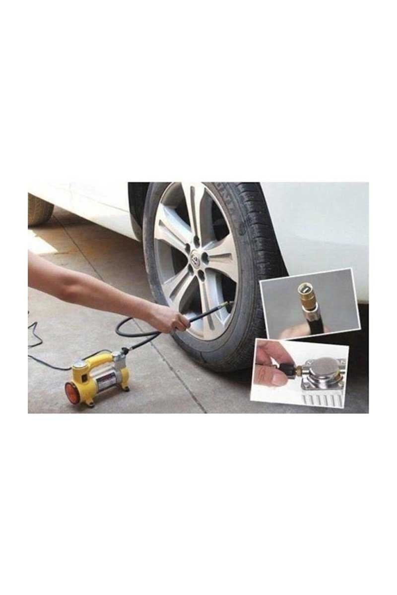 Metal Gövdeli ve Işıklı Mini Araç Hava Kompresörü