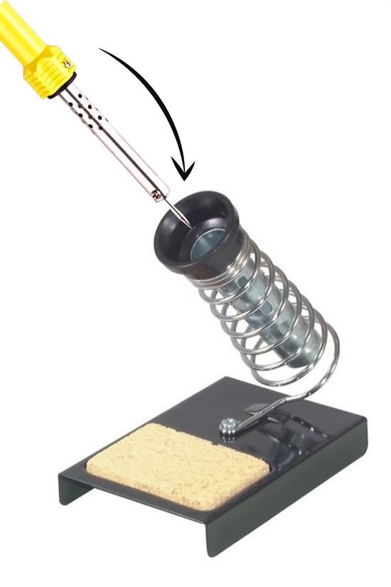 Metal Temizleme Keçeli Süngerli Lehim Altlığı Kalem Havya Sehpası Standı