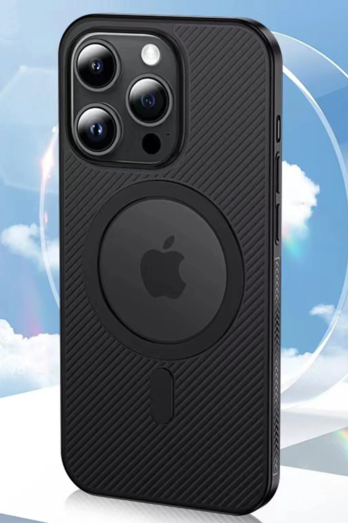 Movenchy iPhone 14 Pro Kılıf PP Magsafe Kapak - Derin Mor