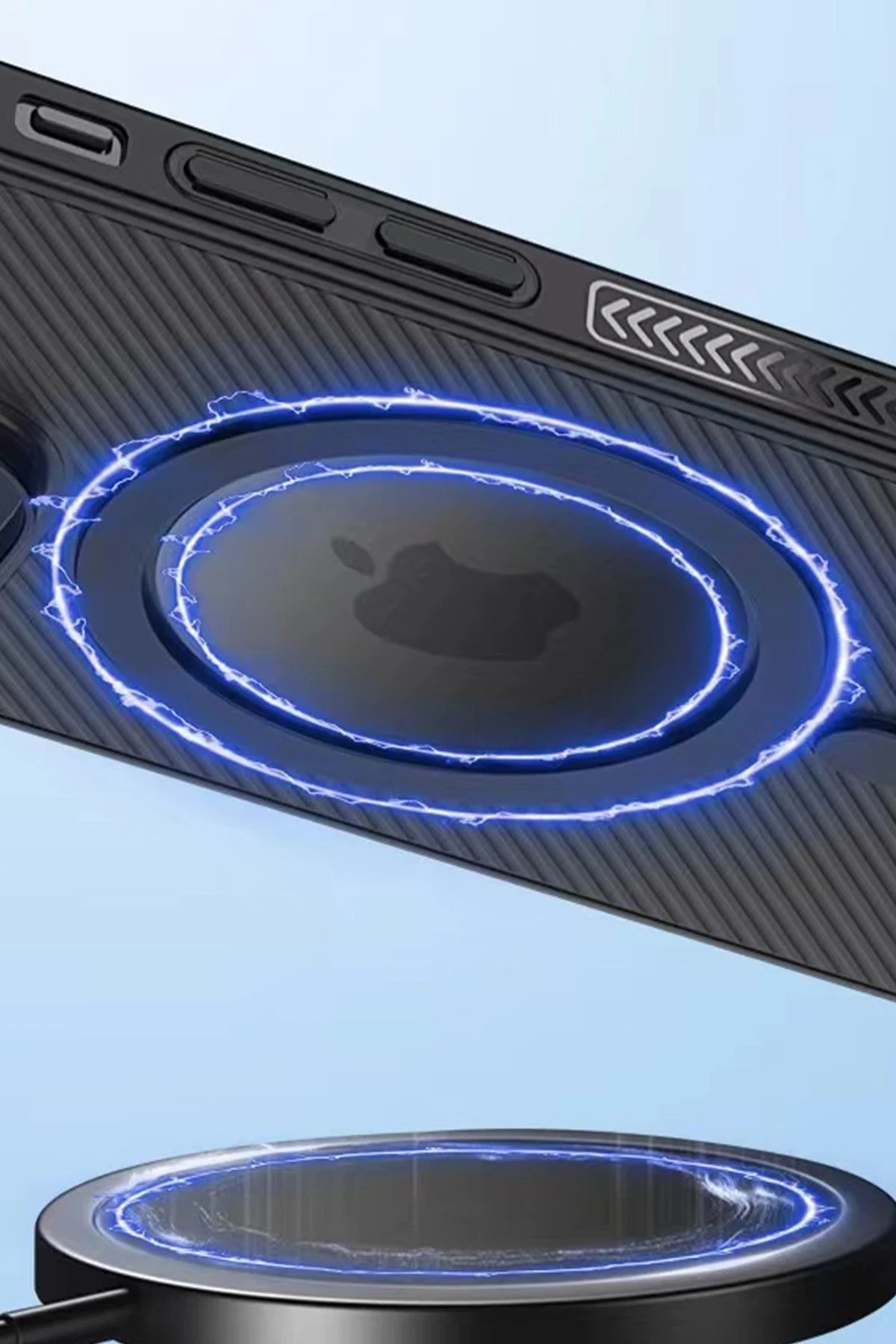 Movenchy iPhone 14 Pro Kılıf PP Magsafe Kapak - Derin Mor