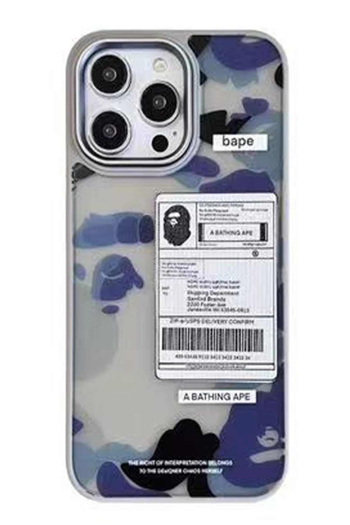 Movenchy iPhone 14 Pro Terra Desenli Kapak - Siyah - 3