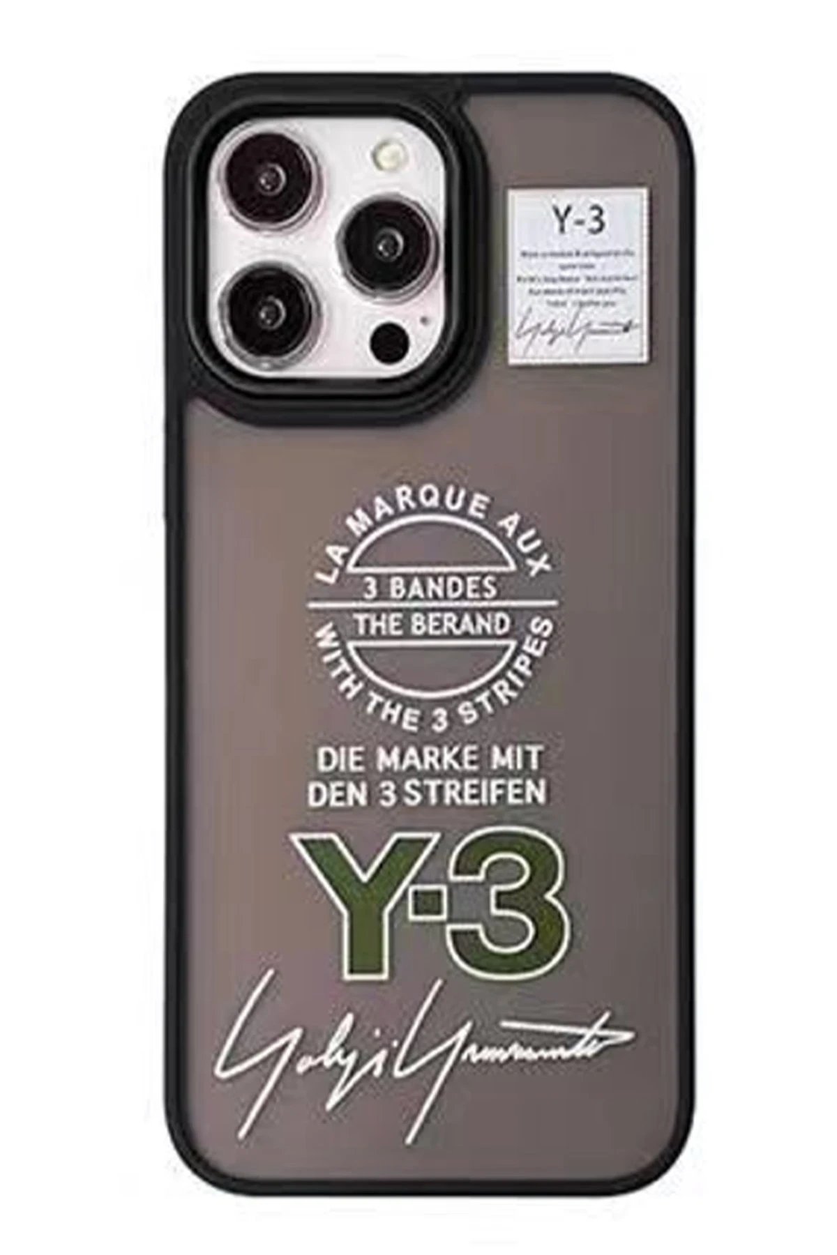 Movenchy iPhone 15 Pro Terra Desenli Kapak - Siyah - 1