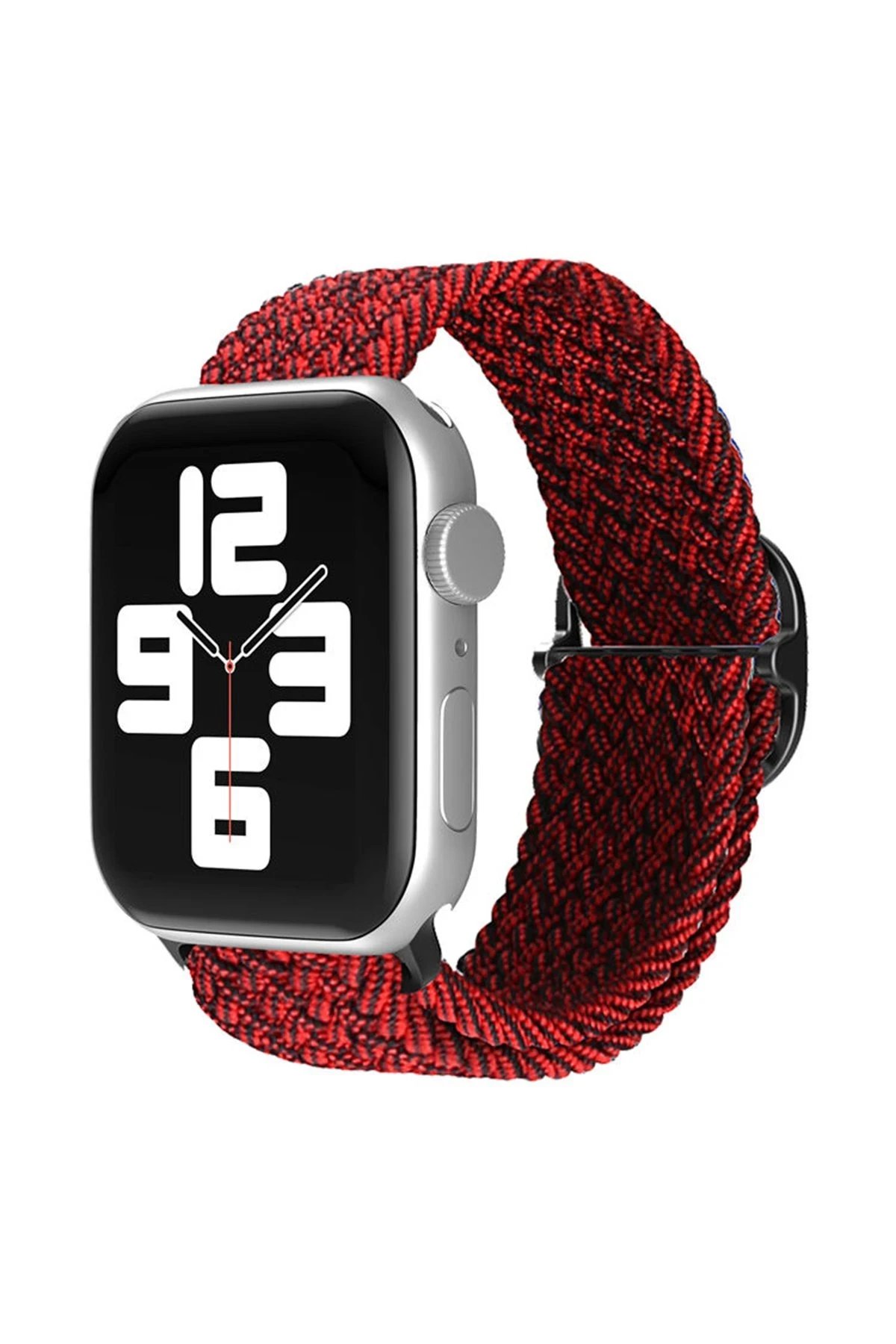 Newface Apple Watch 38mm Star Kordon - Siyah-Bordo
