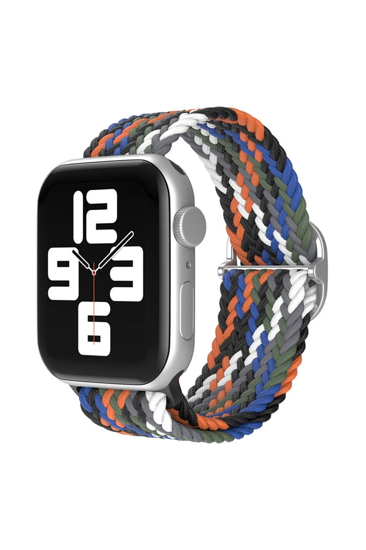 Newface Apple Watch 38mm Star Kordon - Gri-Turuncu