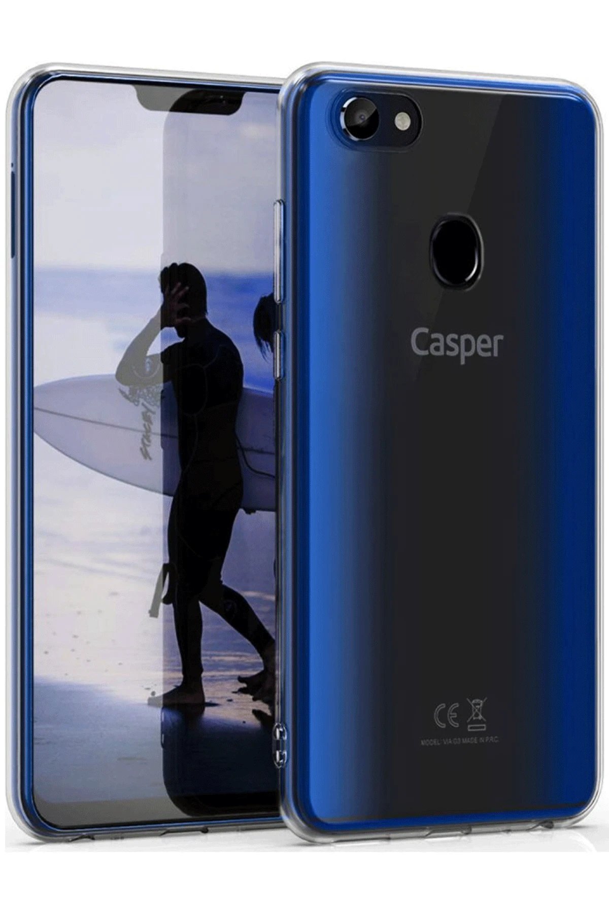 Newface Casper Via G3 Kılıf Lüx Şeffaf Silikon