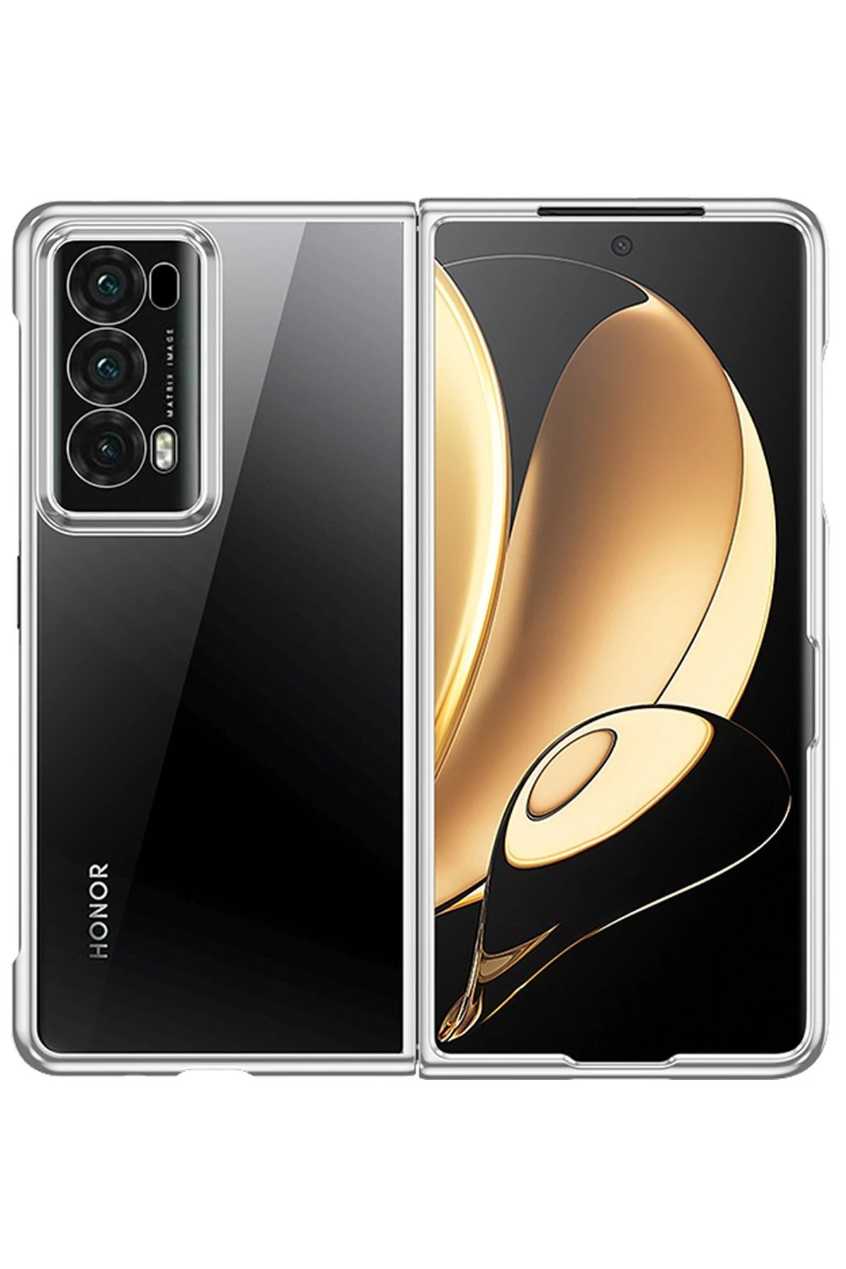 Newface Huawei Honor Magic V2 Kılıf Jasper Kapak - Siyah