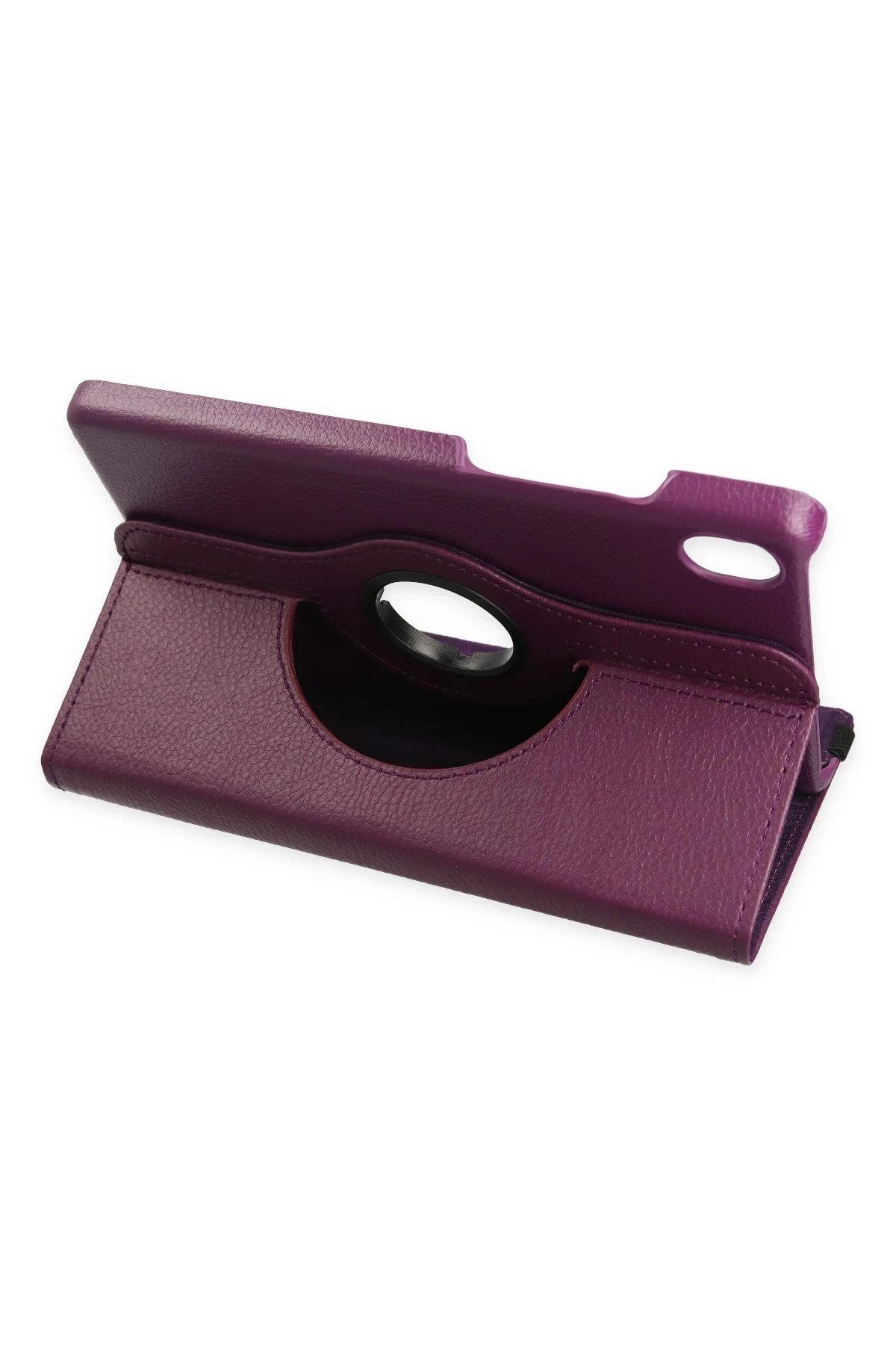 Newface Huawei MatePad SE 11 Kılıf 360 Tablet Deri Kılıf - Mürdüm