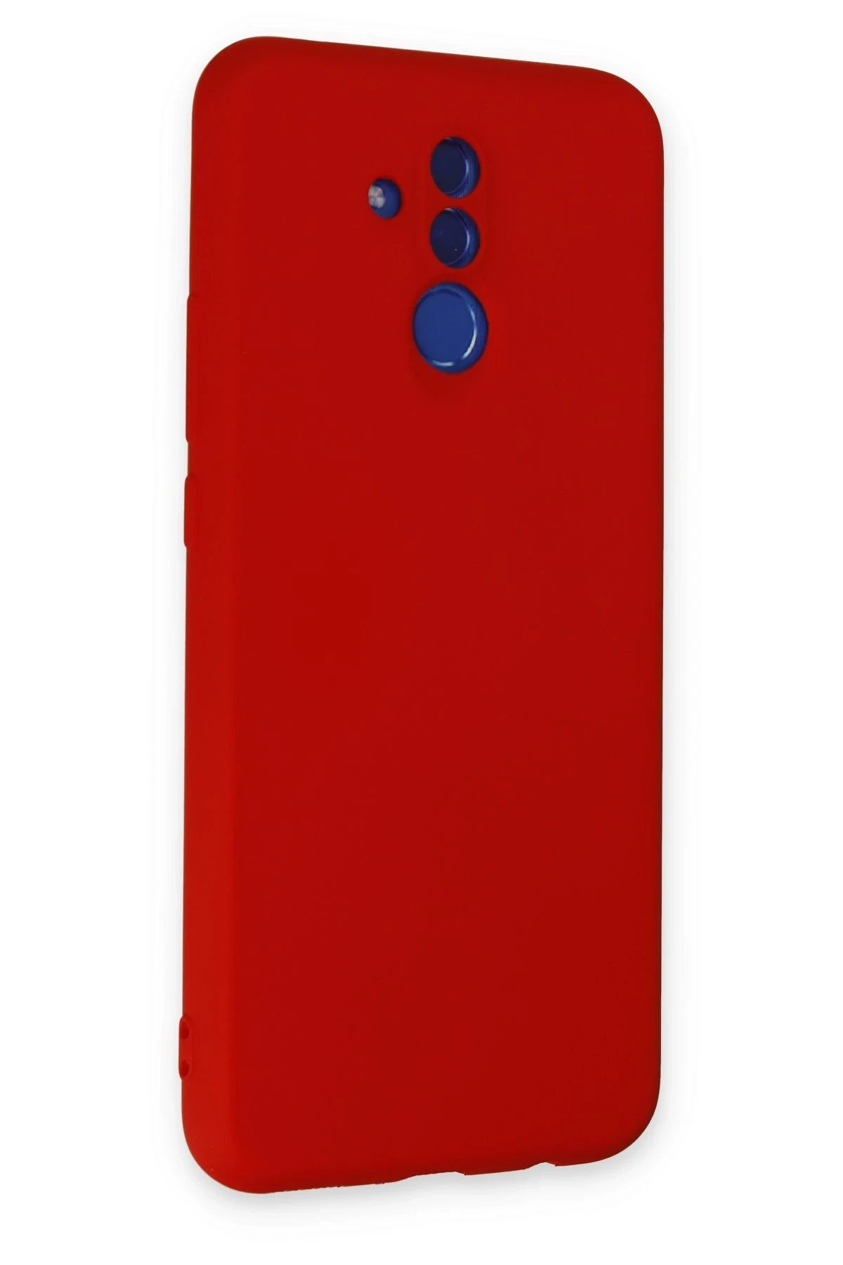 Newface Huawei Mate 20 Lite Kılıf Nano içi Kadife Silikon - Kırmızı