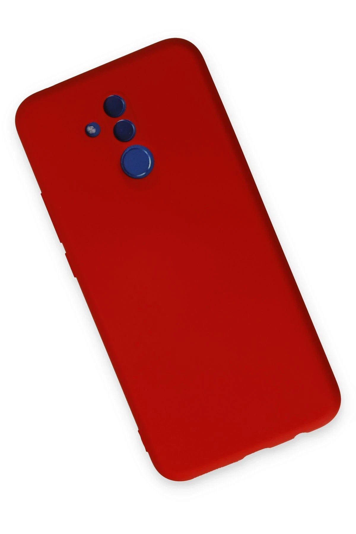 Newface Huawei Mate 20 Lite Kılıf Nano içi Kadife Silikon - Kırmızı