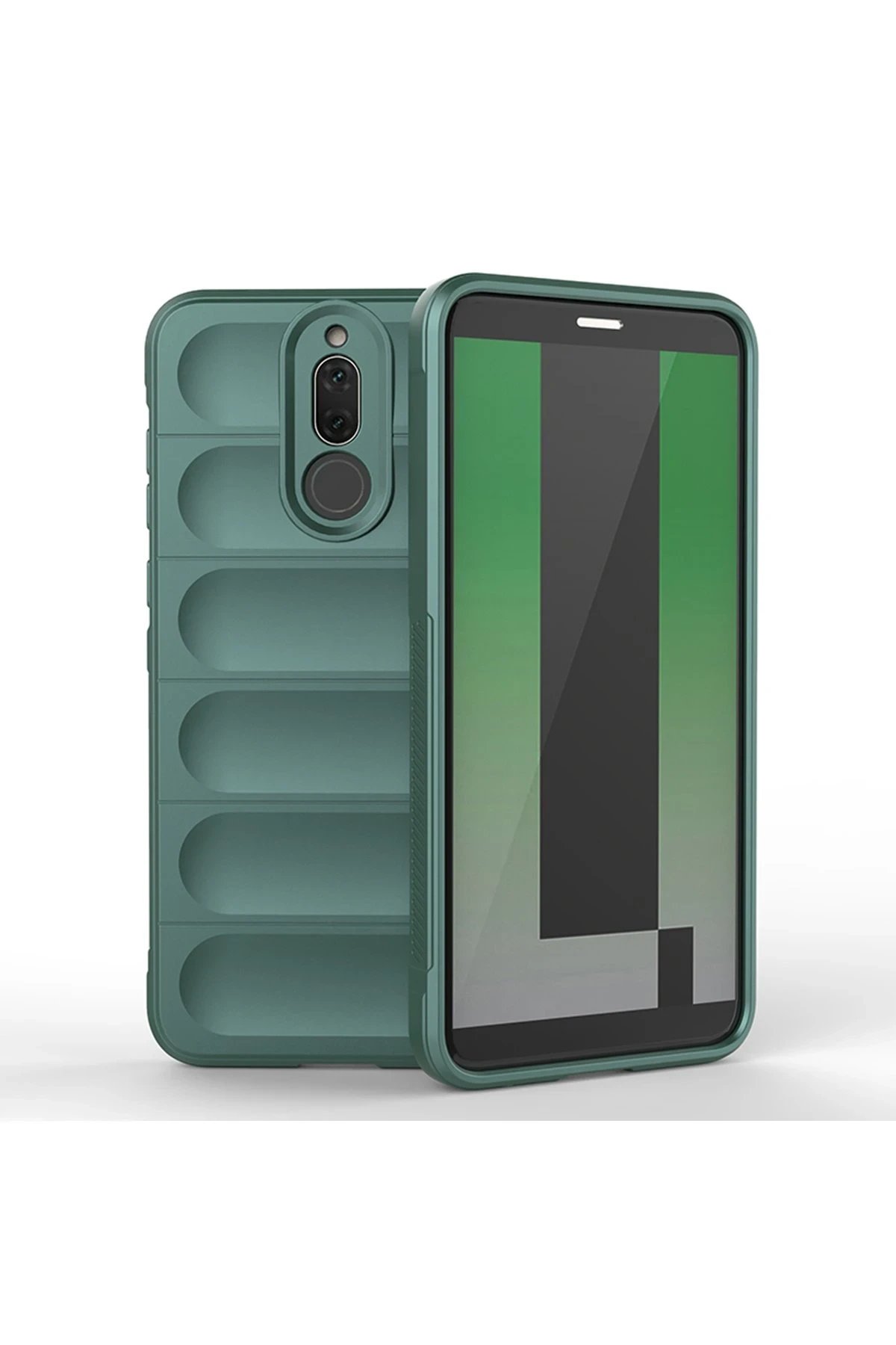 Newface Huawei Mate 10 Lite Kılıf Optimum Silikon - Koyu Yeşil