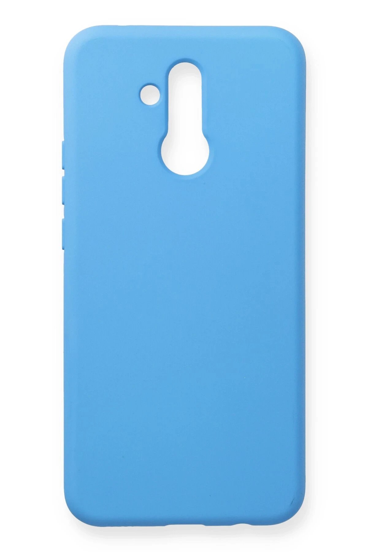 Newface Huawei Mate 20 Lite Kılıf Nano içi Kadife Silikon - Mavi