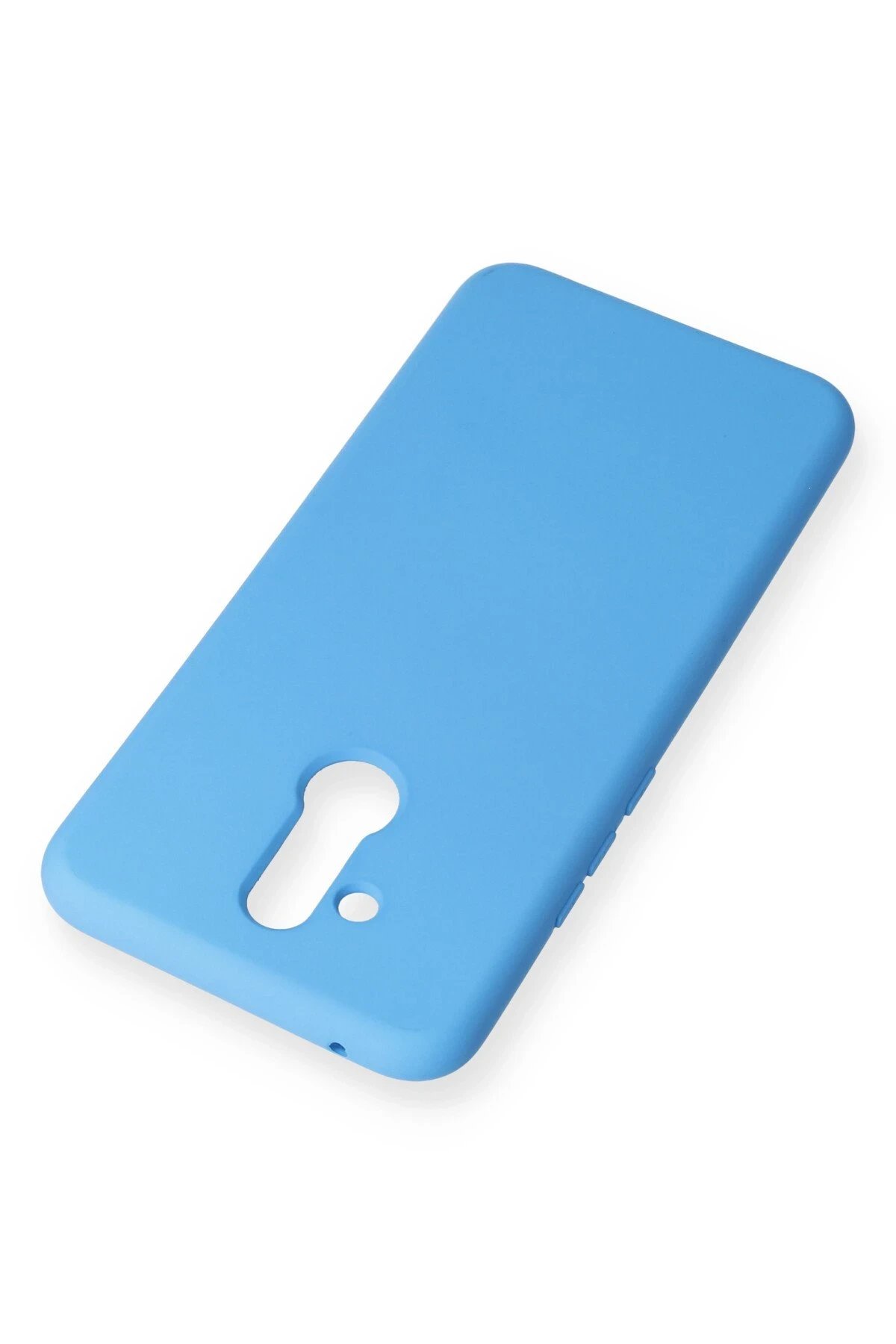 Newface Huawei Mate 20 Lite Kılıf Nano içi Kadife Silikon - Mavi