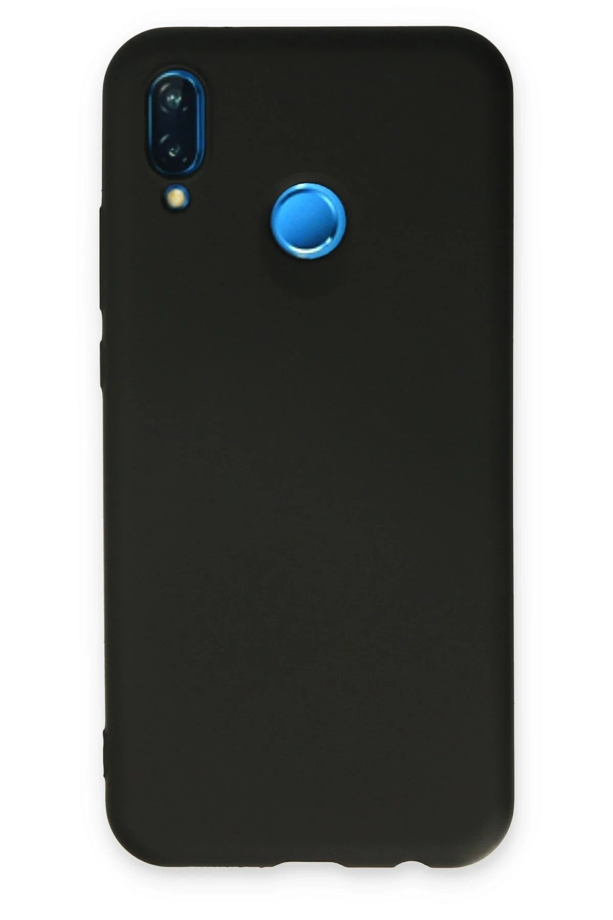 Newface Huawei P20 Lite Kılıf Nano içi Kadife Silikon - Siyah