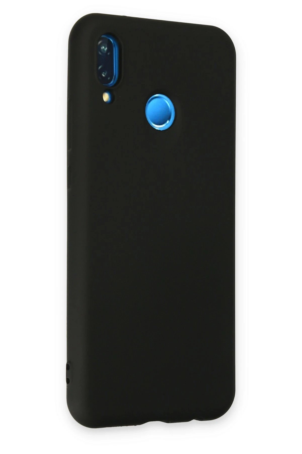 Newface Huawei P20 Lite Kılıf Nano içi Kadife Silikon - Siyah