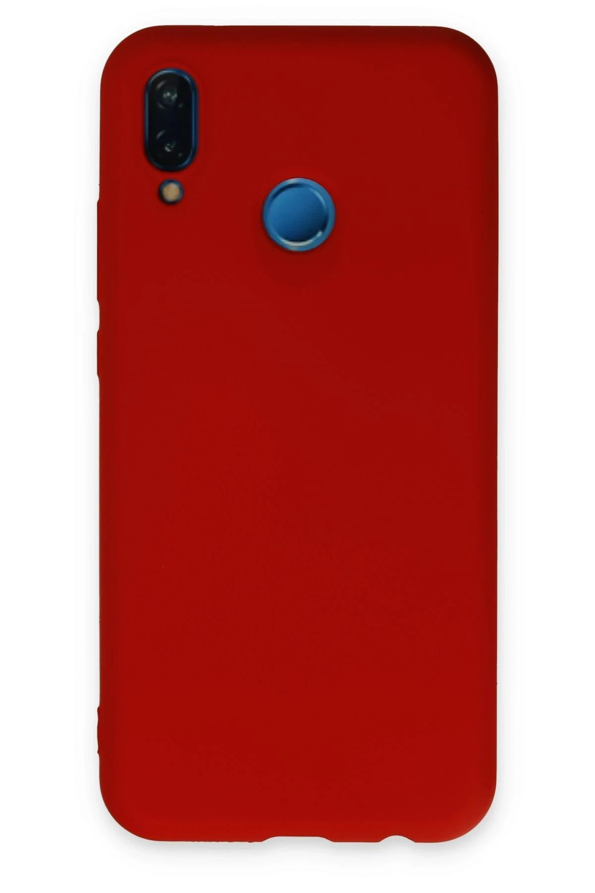 Newface Huawei P20 Lite Kılıf Nano içi Kadife Silikon - Kırmızı