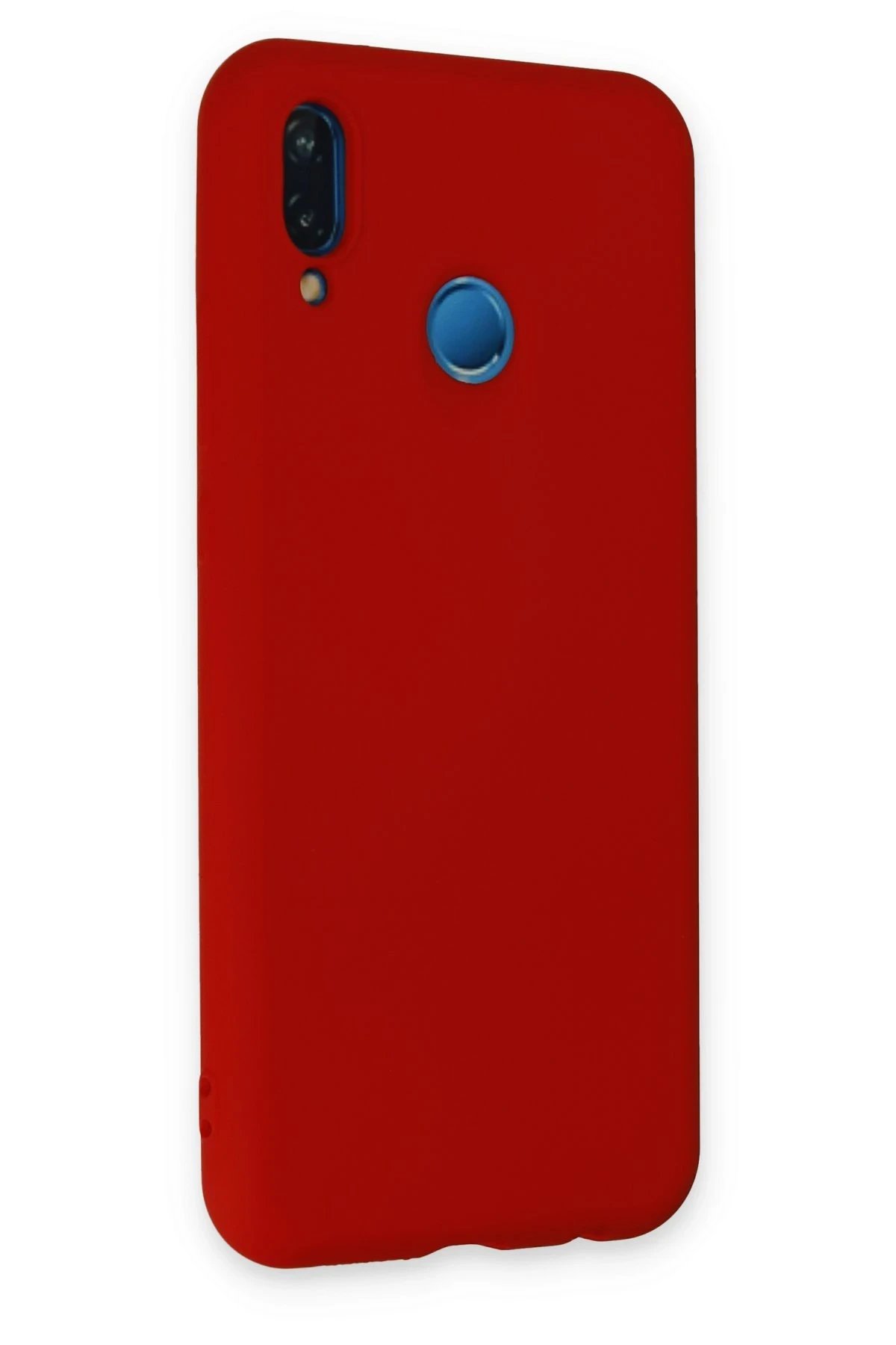 Newface Huawei P20 Lite Kılıf Nano içi Kadife Silikon - Kırmızı