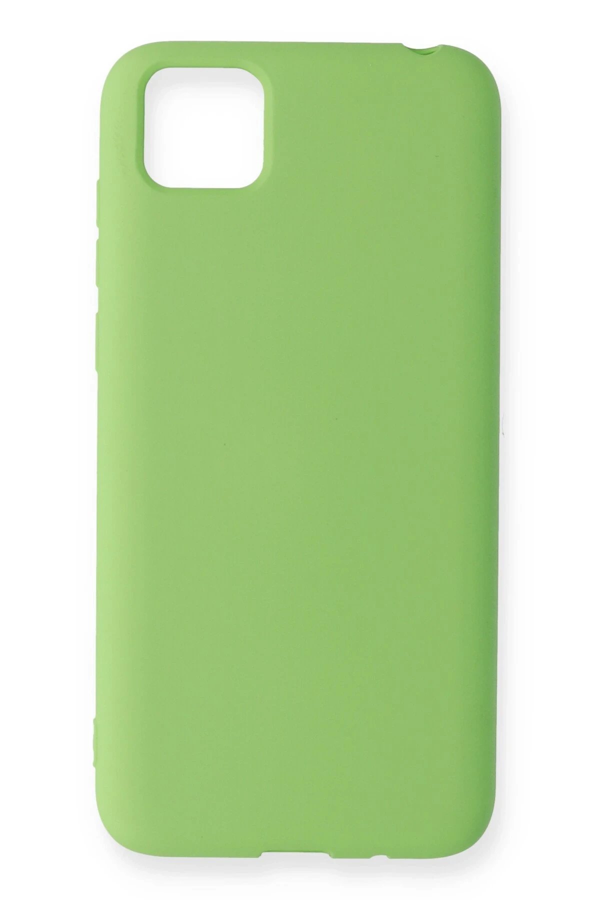 Newface Huawei Y5P Kılıf Nano içi Kadife Silikon - Yeşil