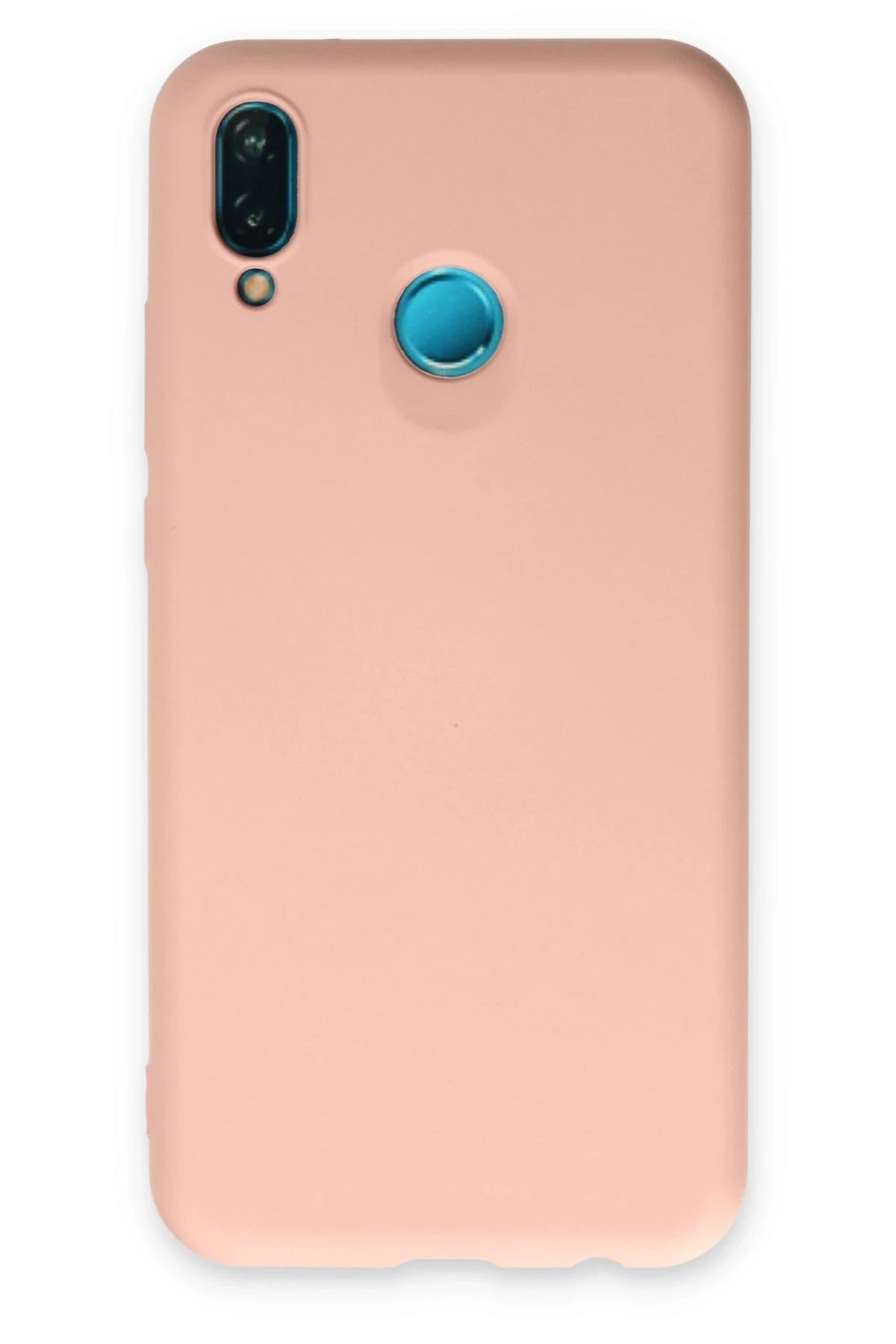 Newface Huawei P20 Lite Kılıf Nano içi Kadife Silikon - Pudra