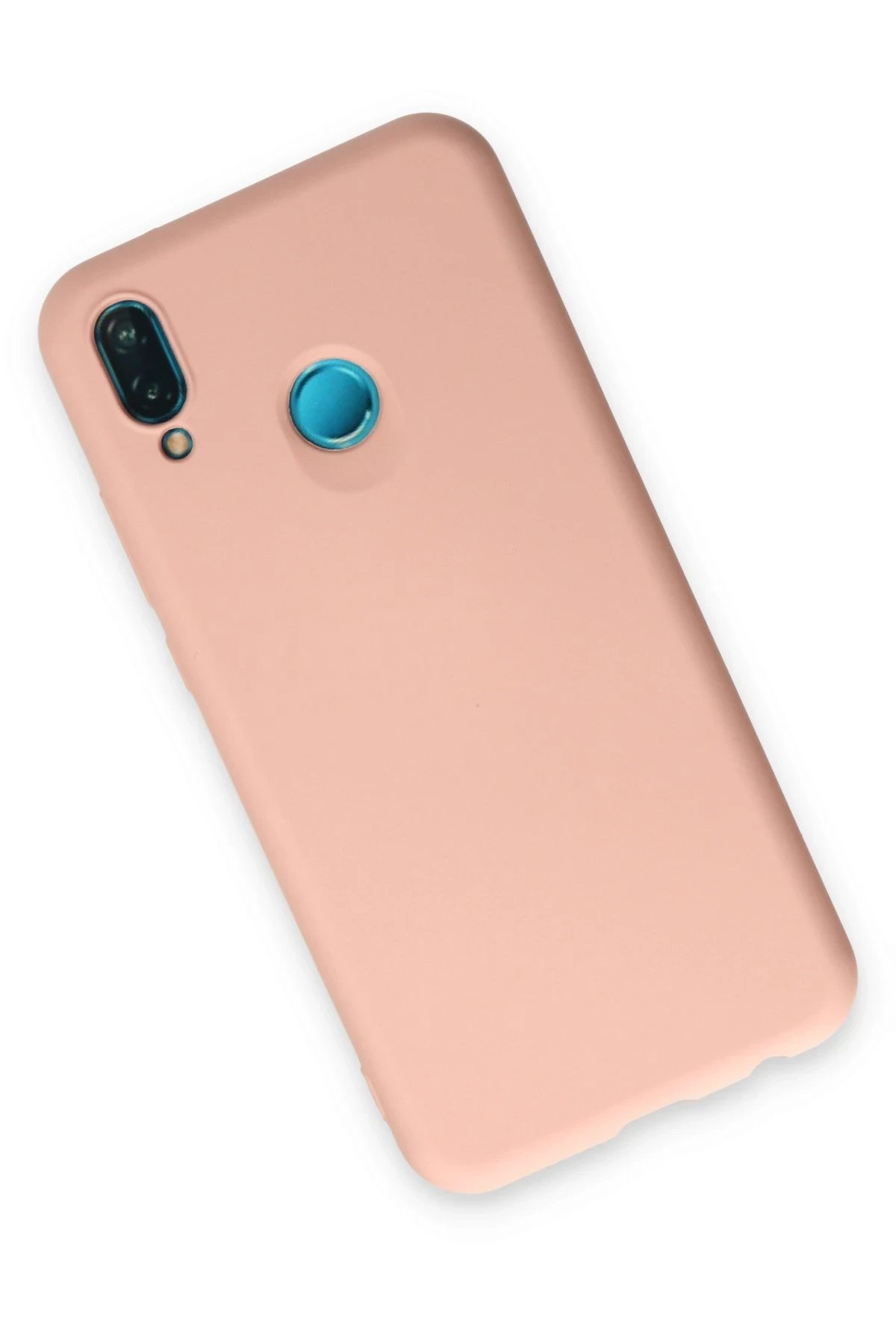 Newface Huawei P20 Lite Kılıf Nano içi Kadife Silikon - Pudra