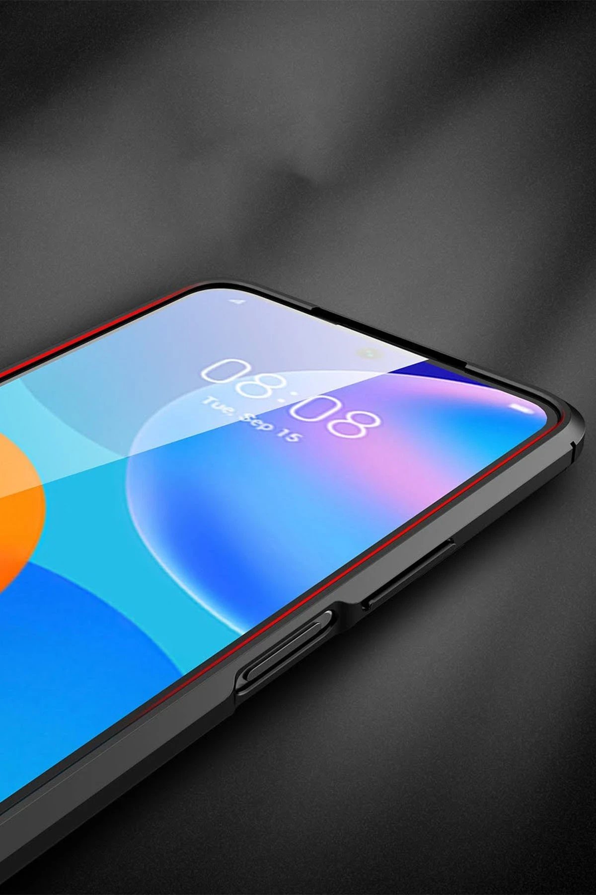 Newface Huawei P Smart 2021 Kılıf Auto Focus Kapak - Kırmızı