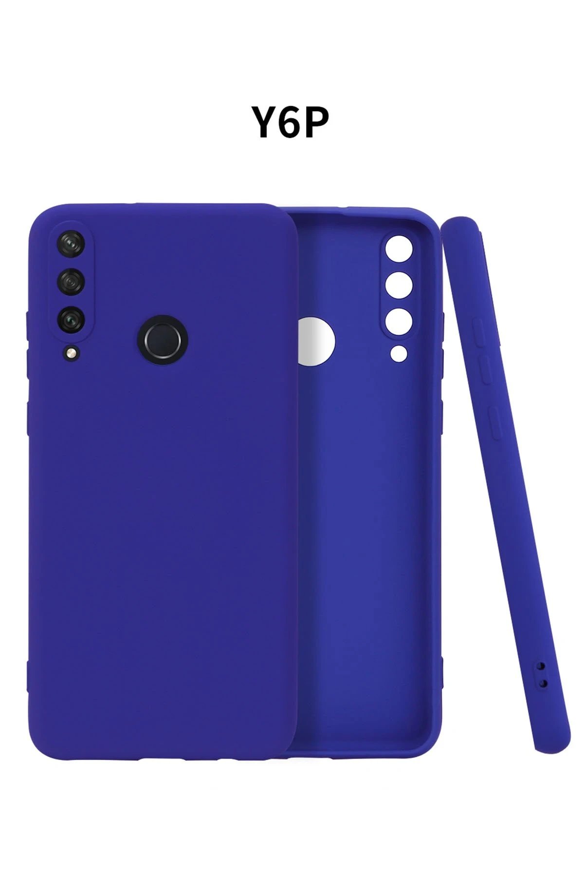 Newface Huawei Y6P Kılıf First Silikon - Lacivert