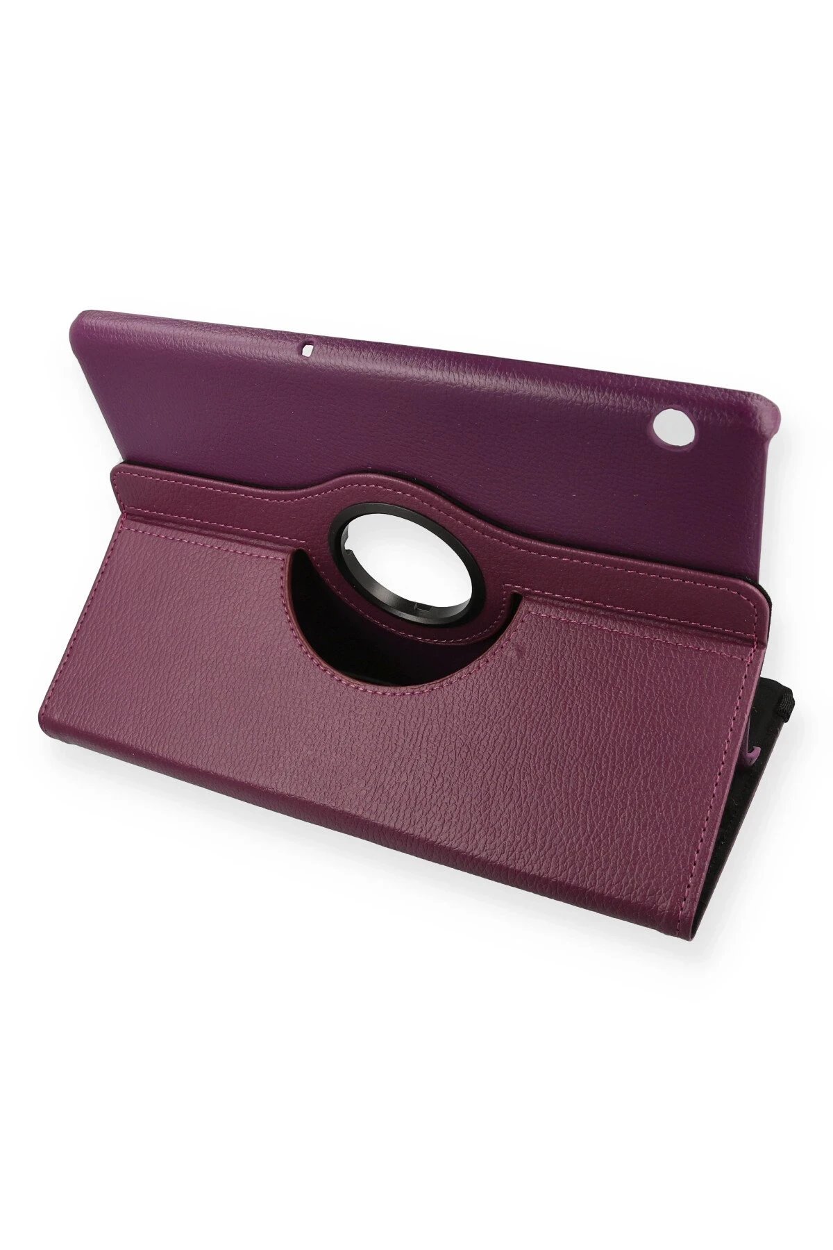 Newface Huawei MediaPad T5 10 Kılıf 360 Tablet Deri Kılıf - Mürdüm