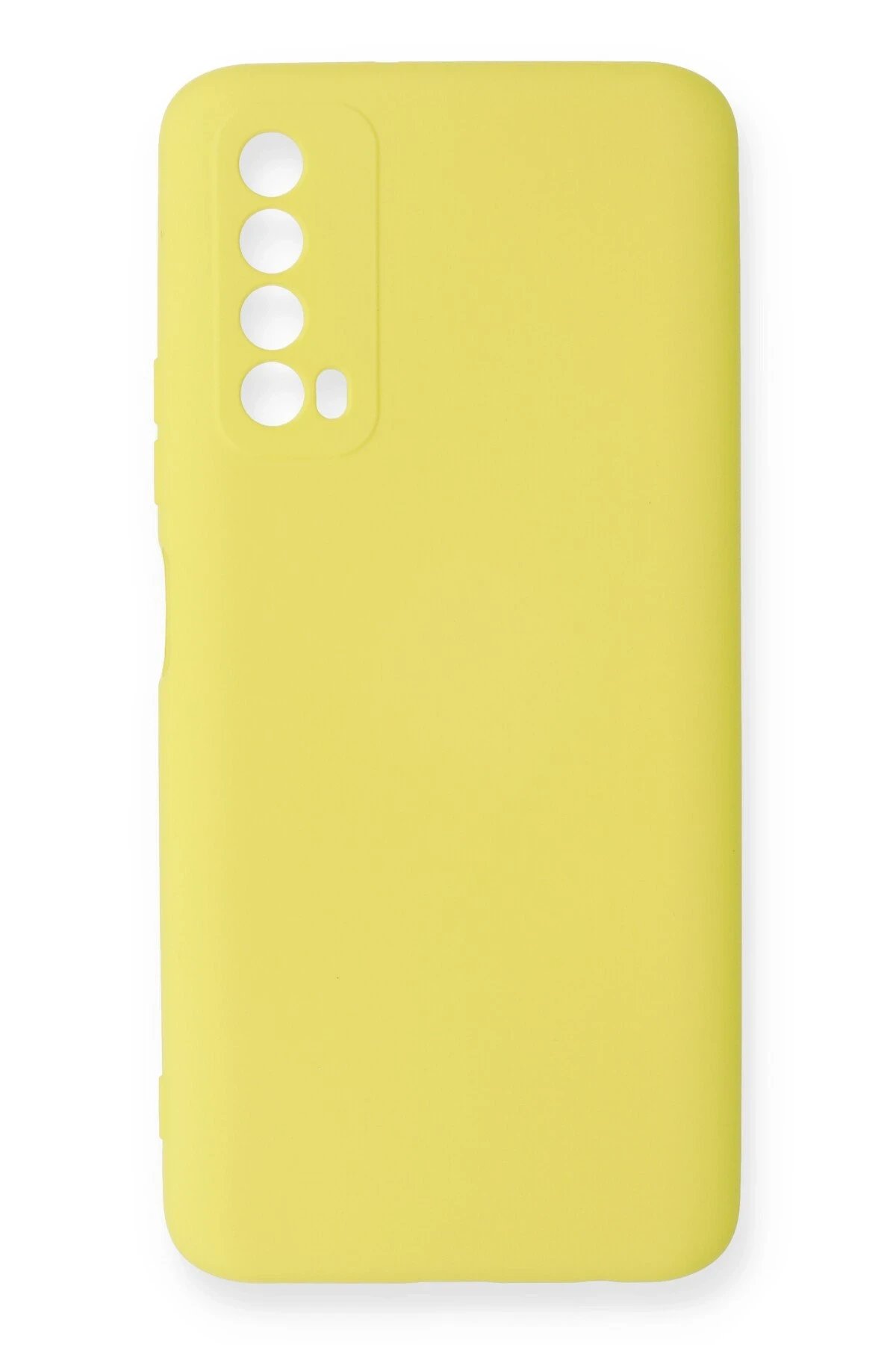 Newface Huawei P Smart 2021 Kılıf Nano içi Kadife Silikon - Sarı