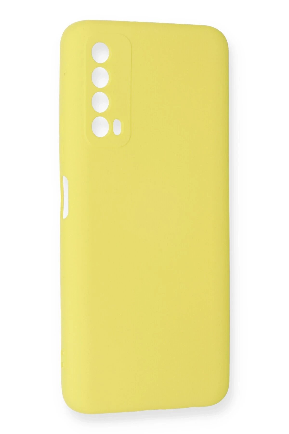 Newface Huawei P Smart 2021 Kılıf Nano içi Kadife Silikon - Sarı