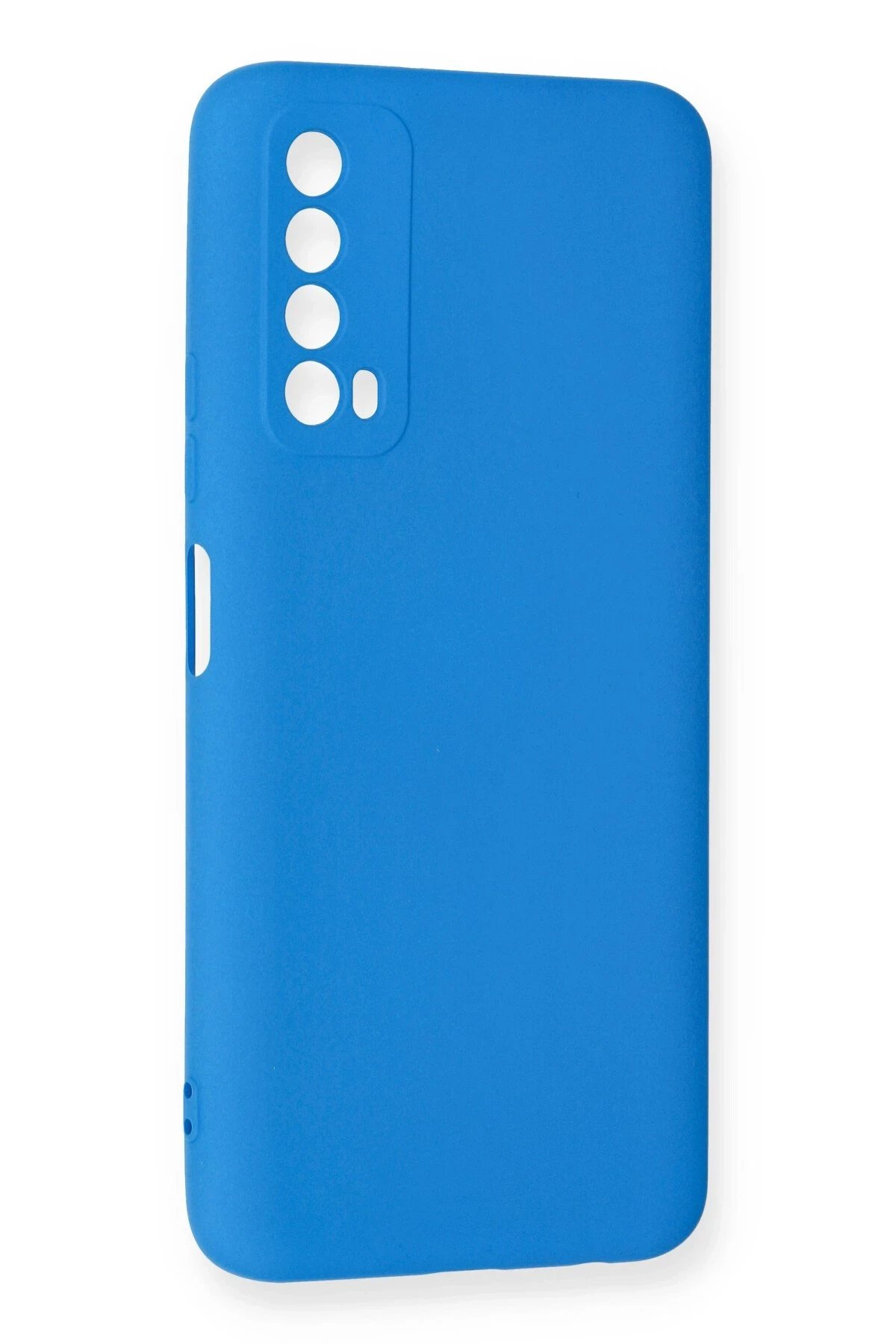 Newface Huawei P Smart 2021 Kılıf Nano içi Kadife Silikon - Mavi