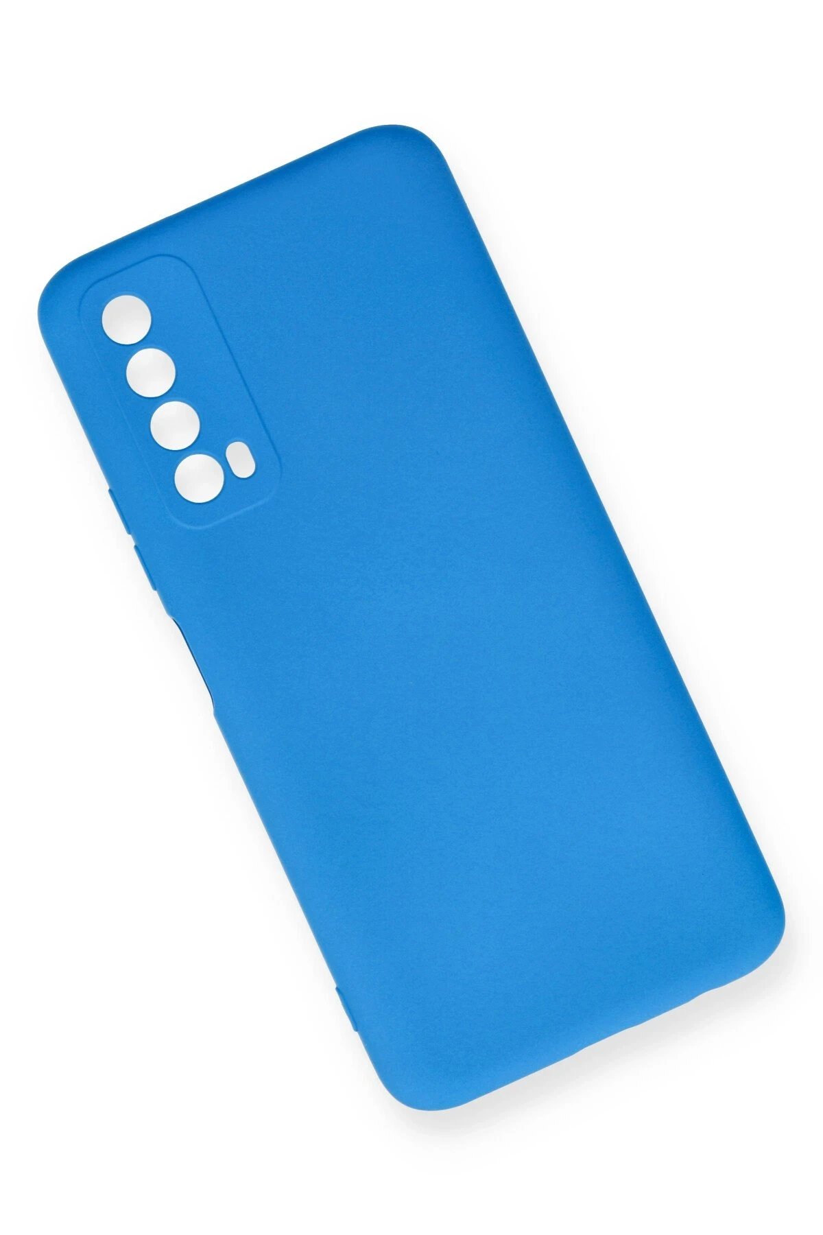 Newface Huawei P Smart 2021 Kılıf Nano içi Kadife Silikon - Mavi