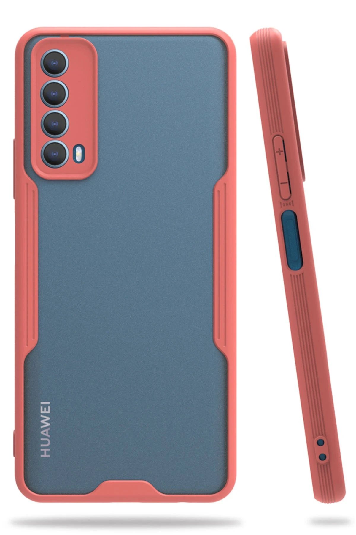 Newface Huawei P Smart 2021 Kılıf Platin Silikon - Pembe