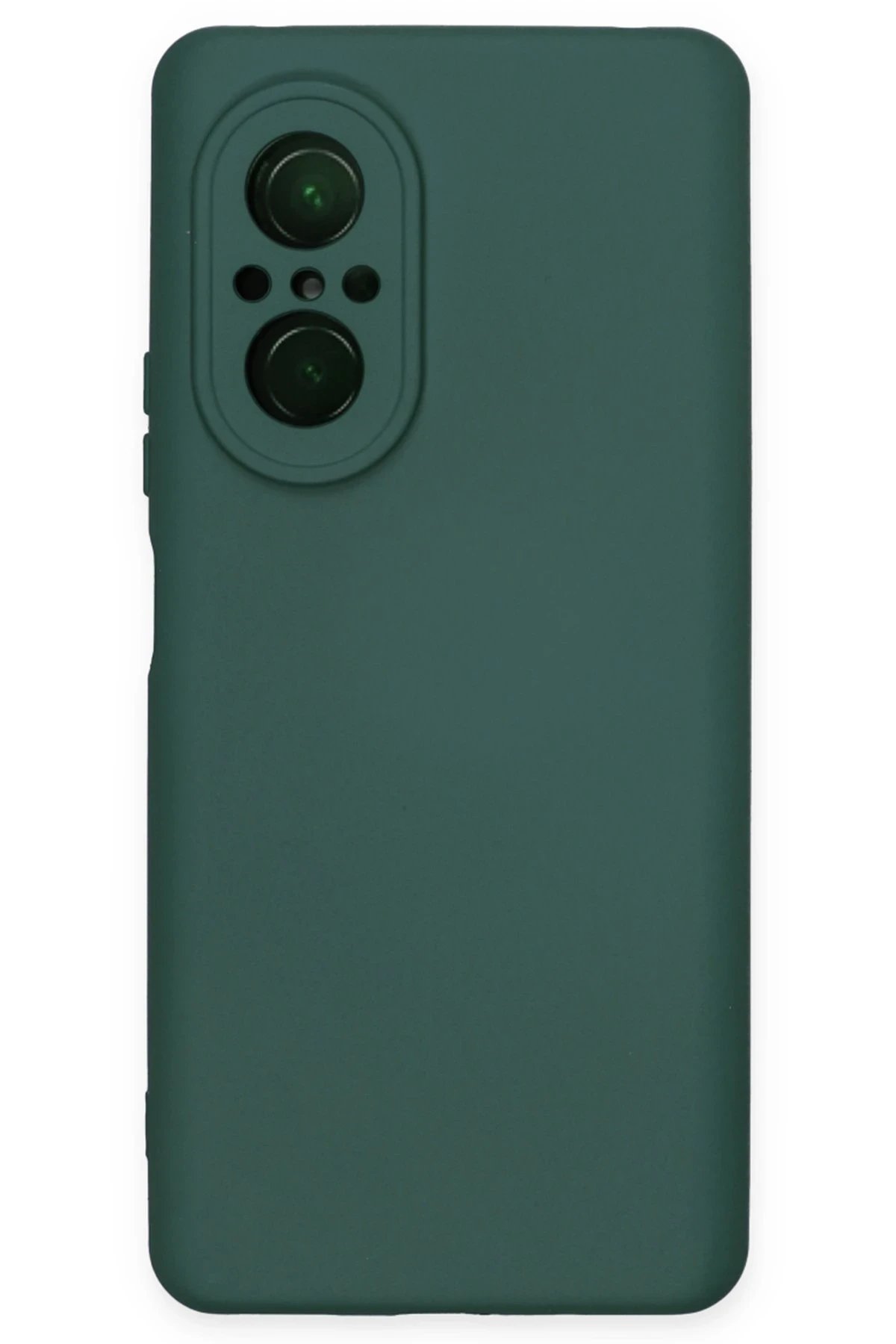 Newface Huawei Nova 9 SE Kılıf Nano içi Kadife Silikon - Koyu Yeşil