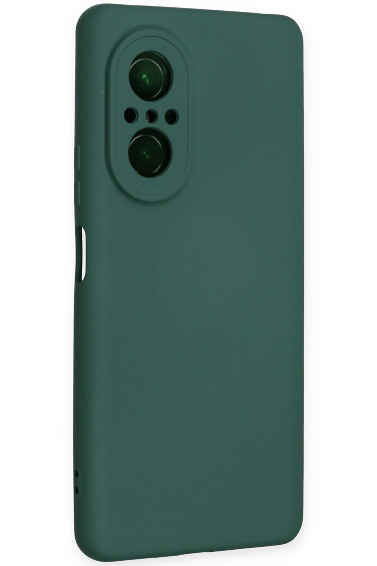 Newface Huawei Nova 9 SE Kılıf Nano içi Kadife Silikon - Koyu Yeşil