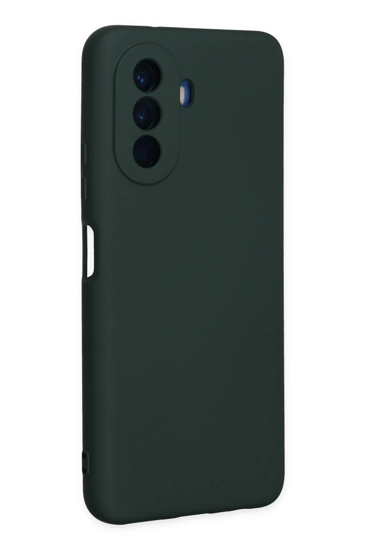 Newface Huawei Nova Y70 Kılıf Nano içi Kadife Silikon - Koyu Yeşil