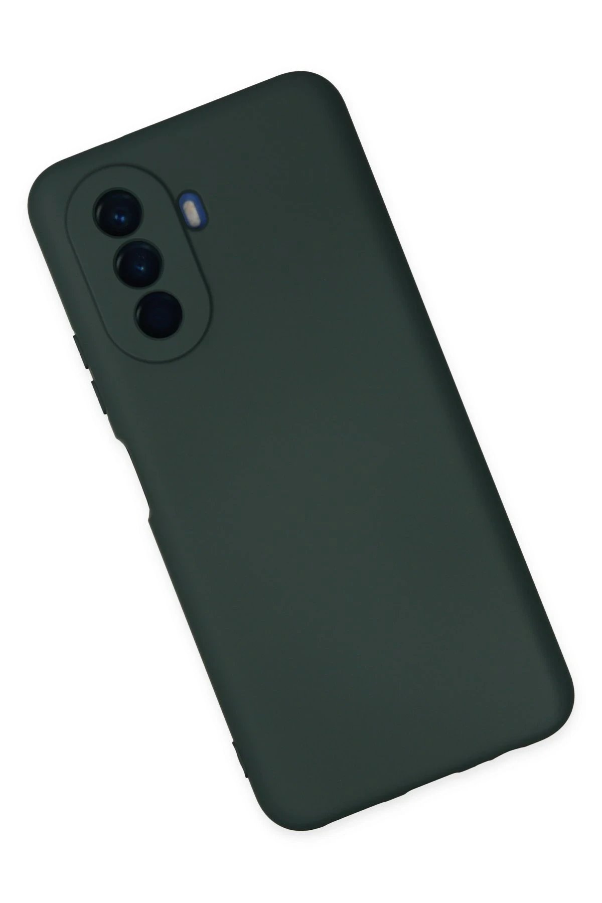 Newface Huawei Nova Y70 Kılıf Nano içi Kadife Silikon - Koyu Yeşil