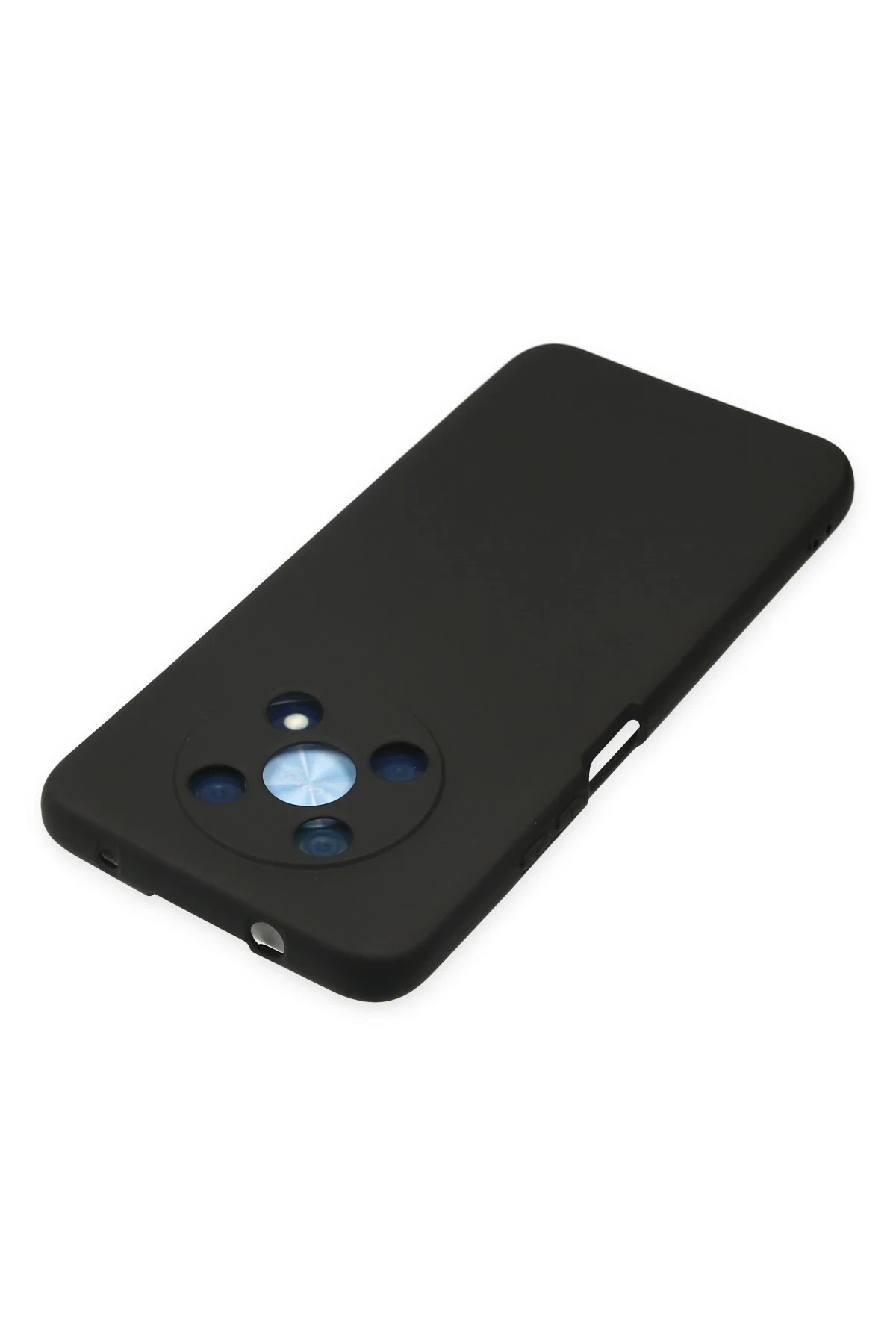 Newface Huawei Nova Y90 Kılıf Nano içi Kadife Silikon - Siyah